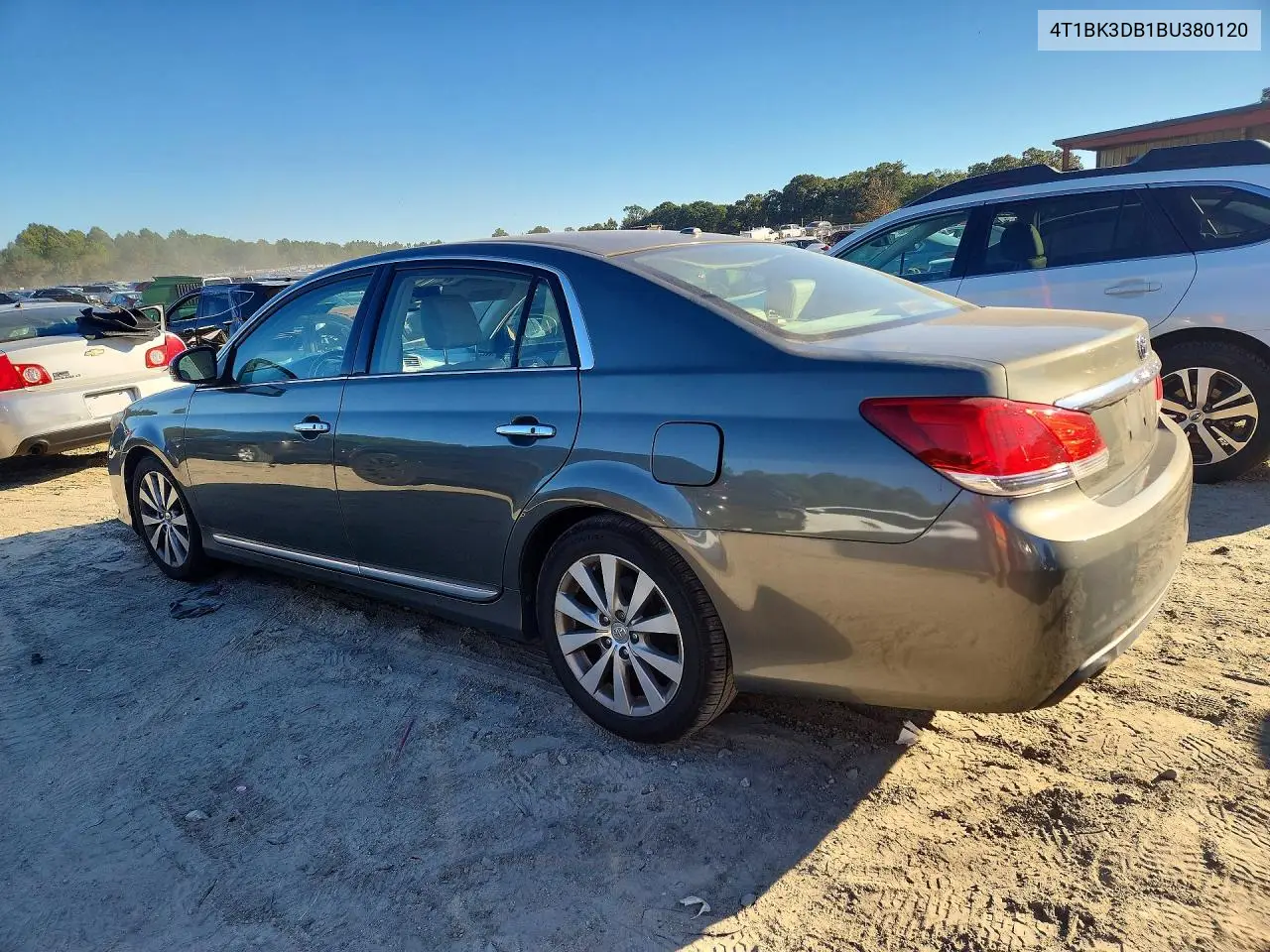 2011 TOYOTA AVALON VIN 4T1BK3DB1BU380120 — фото 2