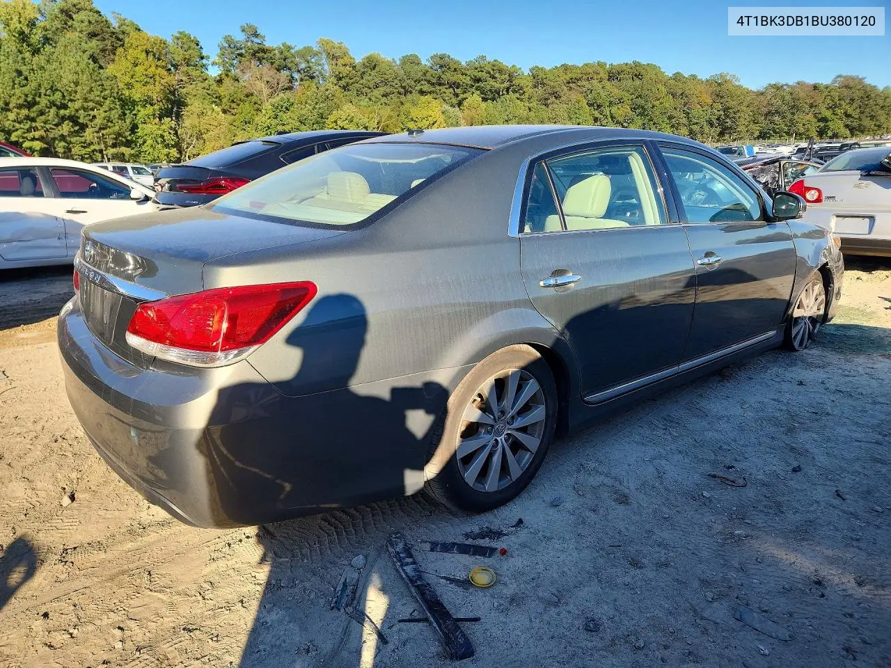 2011 TOYOTA AVALON VIN 4T1BK3DB1BU380120 — фото 3