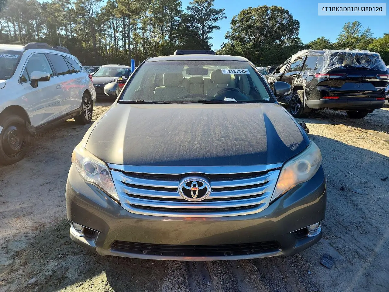 2011 TOYOTA AVALON VIN 4T1BK3DB1BU380120 — фото 5