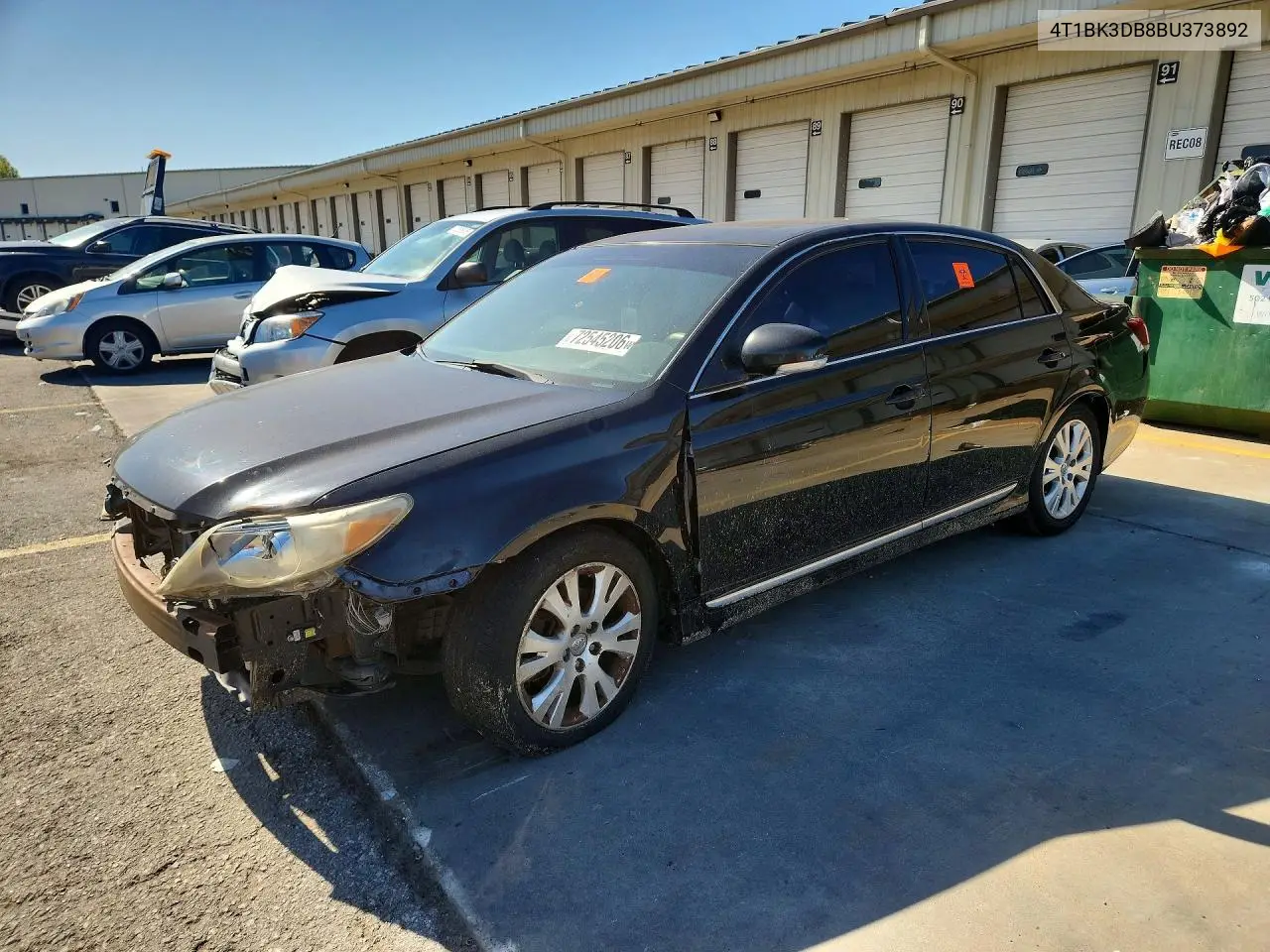 TOYOTA AVALON 2011, VIN 4T1BK3DB8BU373892