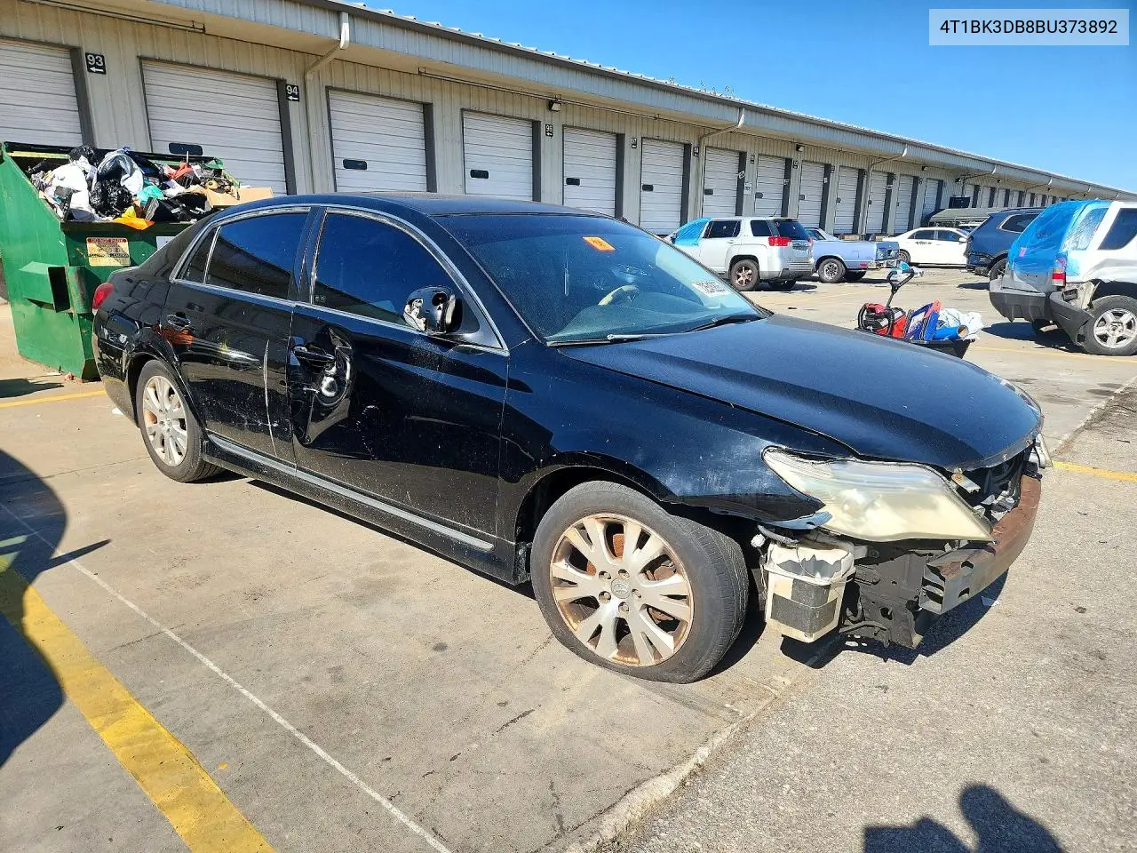 2011 TOYOTA AVALON VIN 4T1BK3DB8BU373892 — фото 4