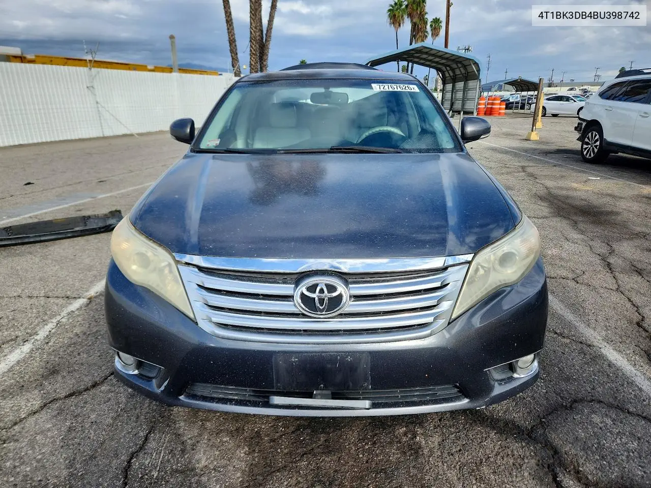 2011 TOYOTA AVALON VIN 4T1BK3DB4BU398742 — фото 5