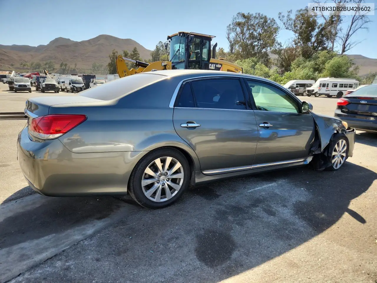 2011 TOYOTA AVALON VIN 4T1BK3DB2BU429602 — фото 3