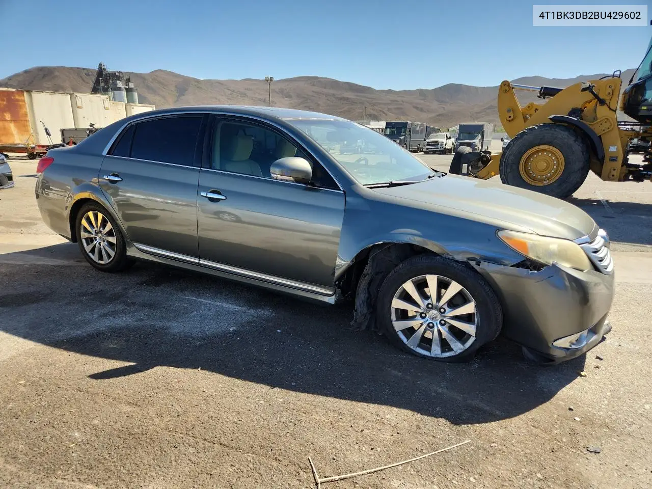 2011 TOYOTA AVALON VIN 4T1BK3DB2BU429602 — фото 4
