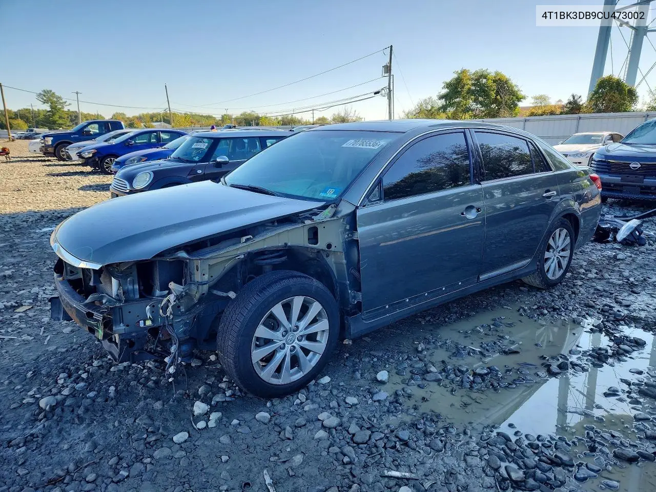 TOYOTA AVALON 2012, VIN 4T1BK3DB9CU473002