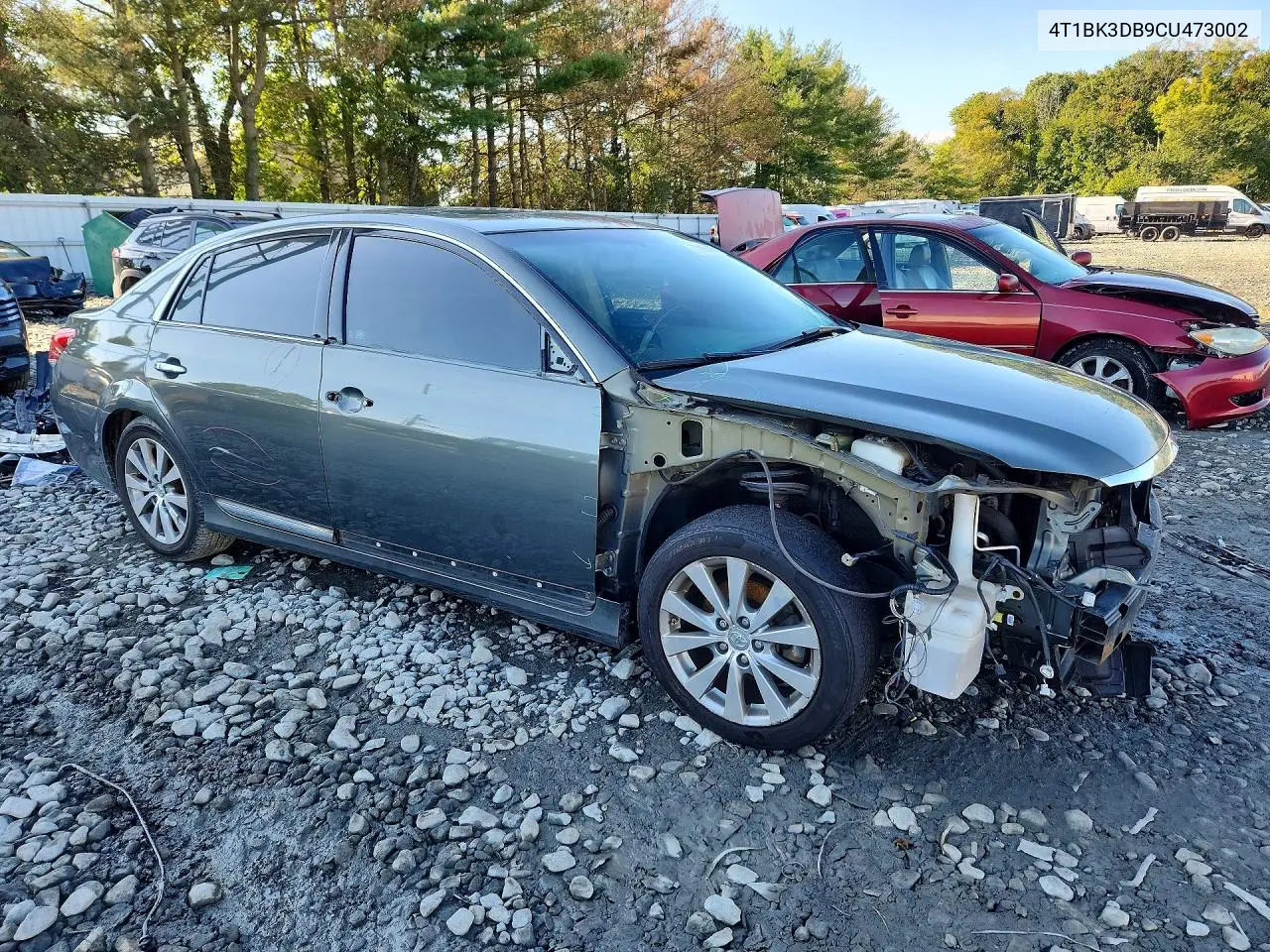 2012 TOYOTA AVALON VIN 4T1BK3DB9CU473002 — фото 4