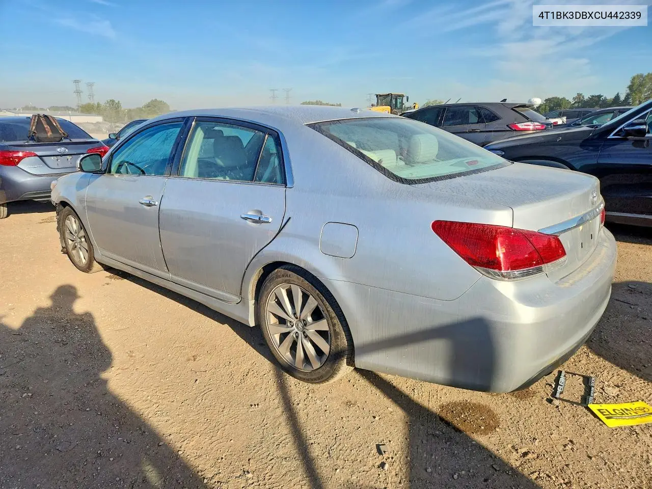 2012 TOYOTA AVALON VIN 4T1BK3DBXCU442339 — фото 2