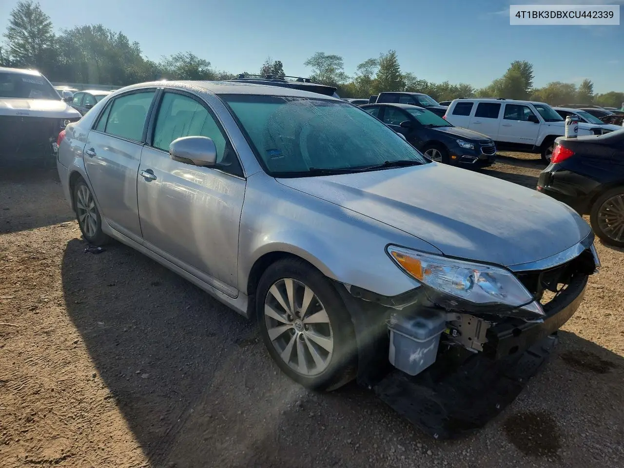 2012 TOYOTA AVALON VIN 4T1BK3DBXCU442339 — фото 4
