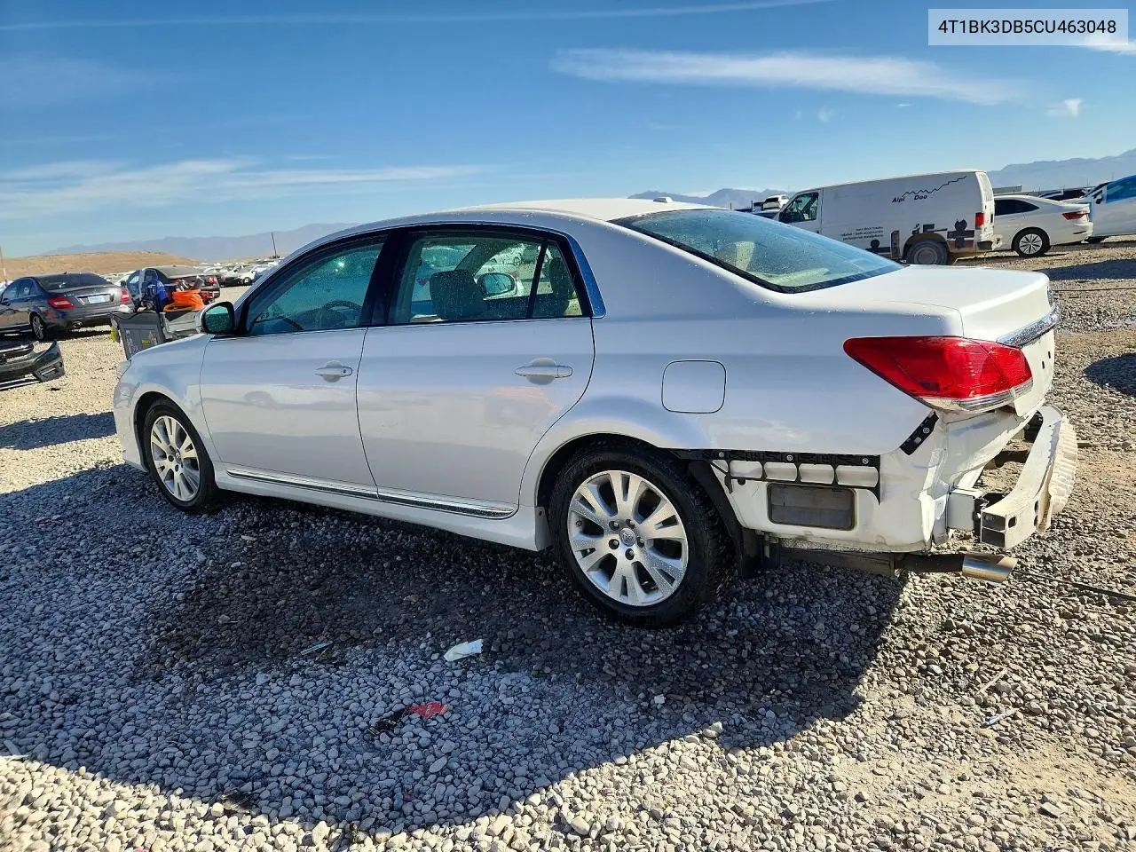 2012 TOYOTA AVALON VIN 4T1BK3DB5CU463048 — фото 2