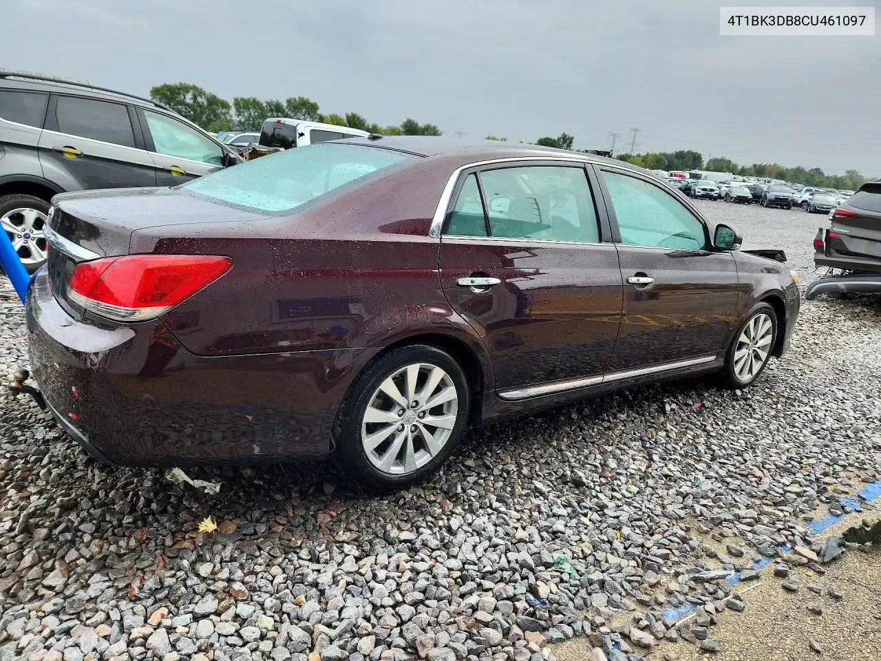 2012 TOYOTA AVALON VIN 4T1BK3DB8CU461097 — фото 3