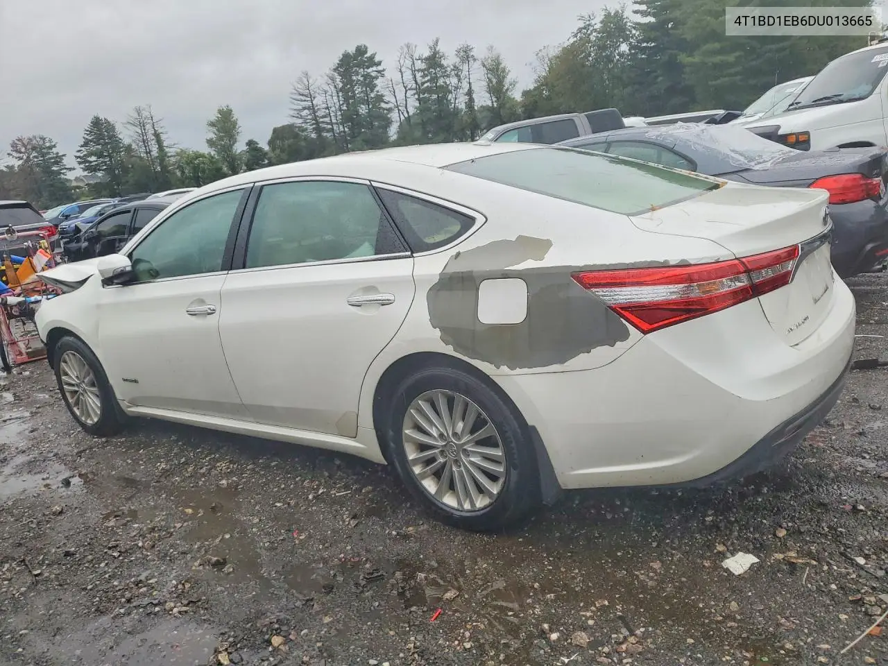 2013 TOYOTA AVALON VIN 4T1BD1EB6DU013665 — фото 2