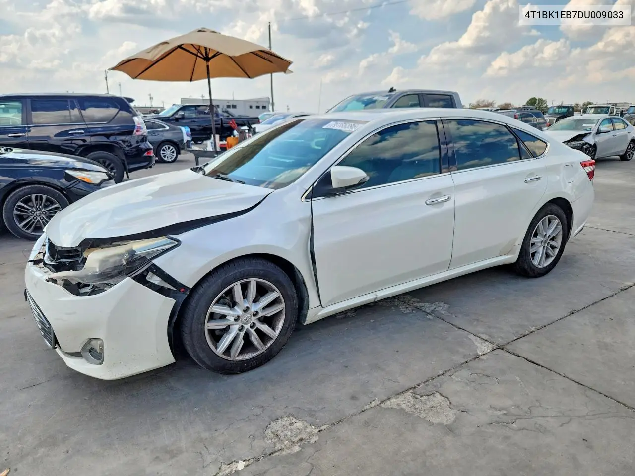 TOYOTA AVALON 2013, VIN 4T1BK1EB7DU009033