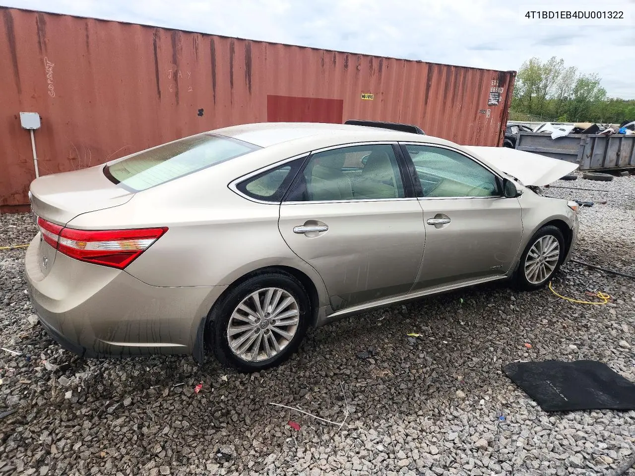 2013 TOYOTA AVALON VIN 4T1BD1EB4DU001322 — фото 3