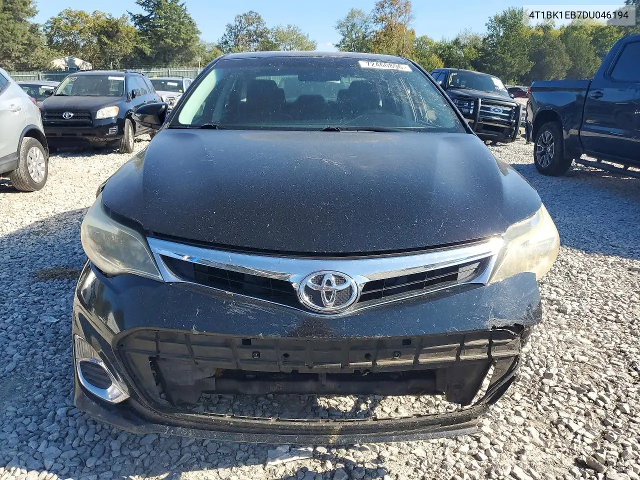 2013 TOYOTA AVALON VIN 4T1BK1EB7DU046194 — фото 5