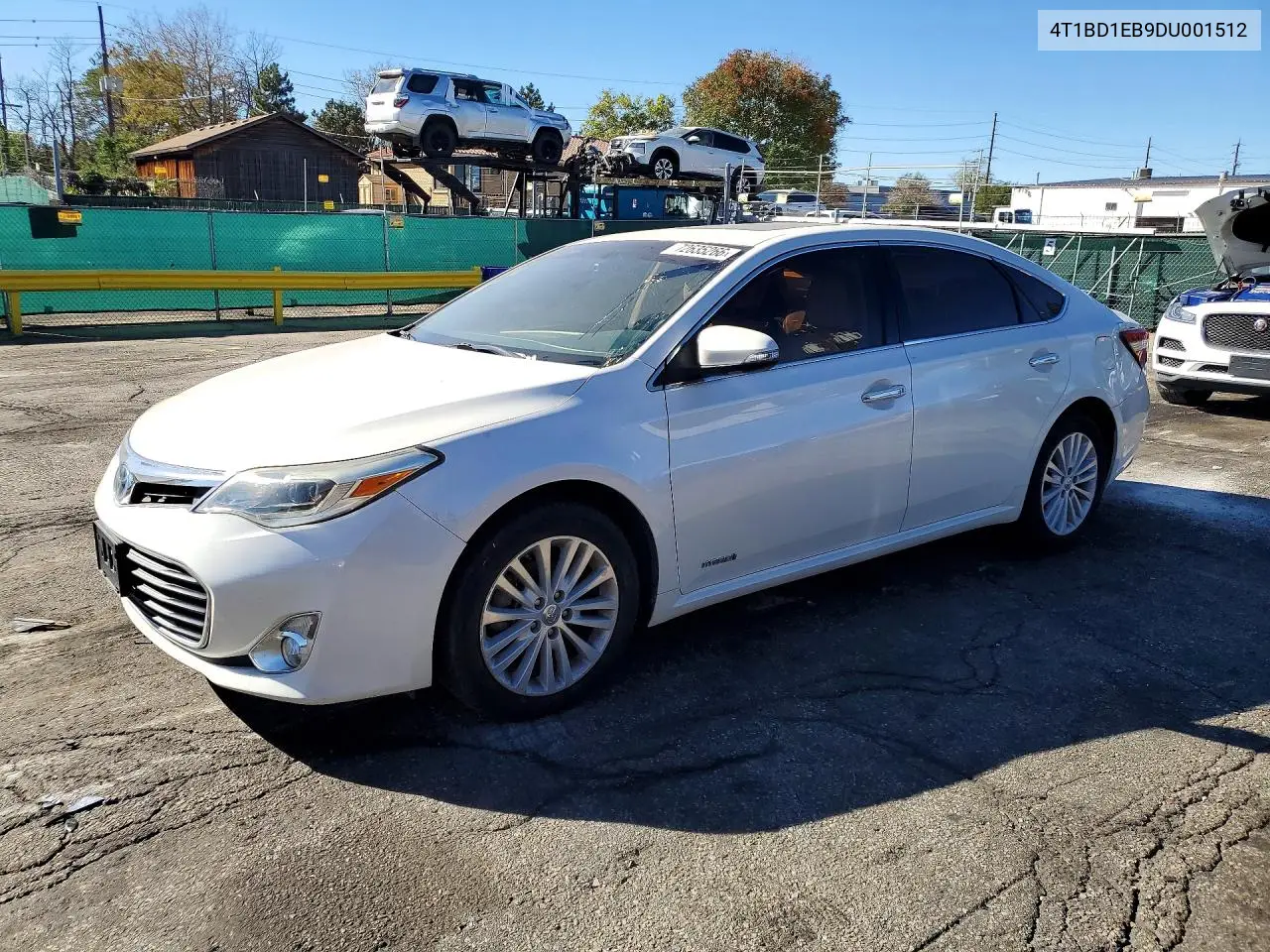 TOYOTA AVALON 2013, VIN 4T1BD1EB9DU001512