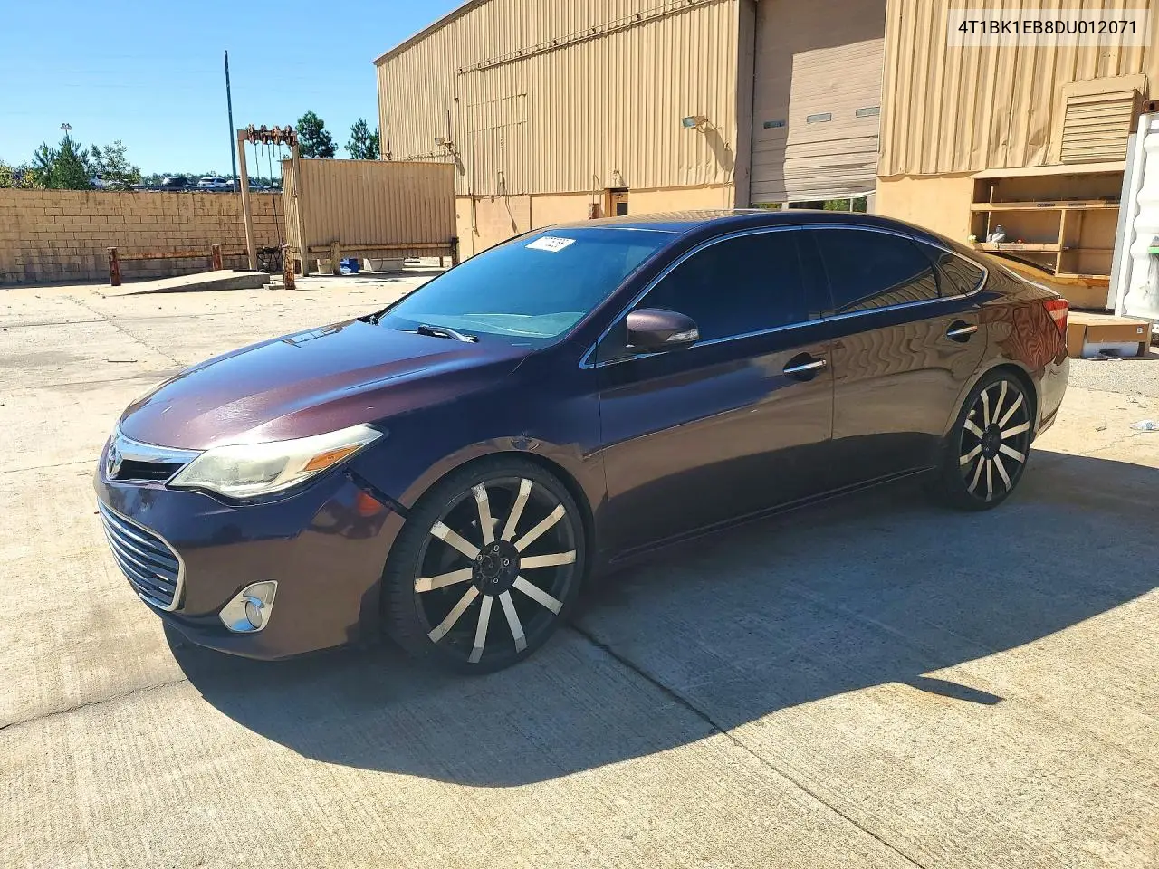 TOYOTA AVALON 2013, VIN 4T1BK1EB8DU012071