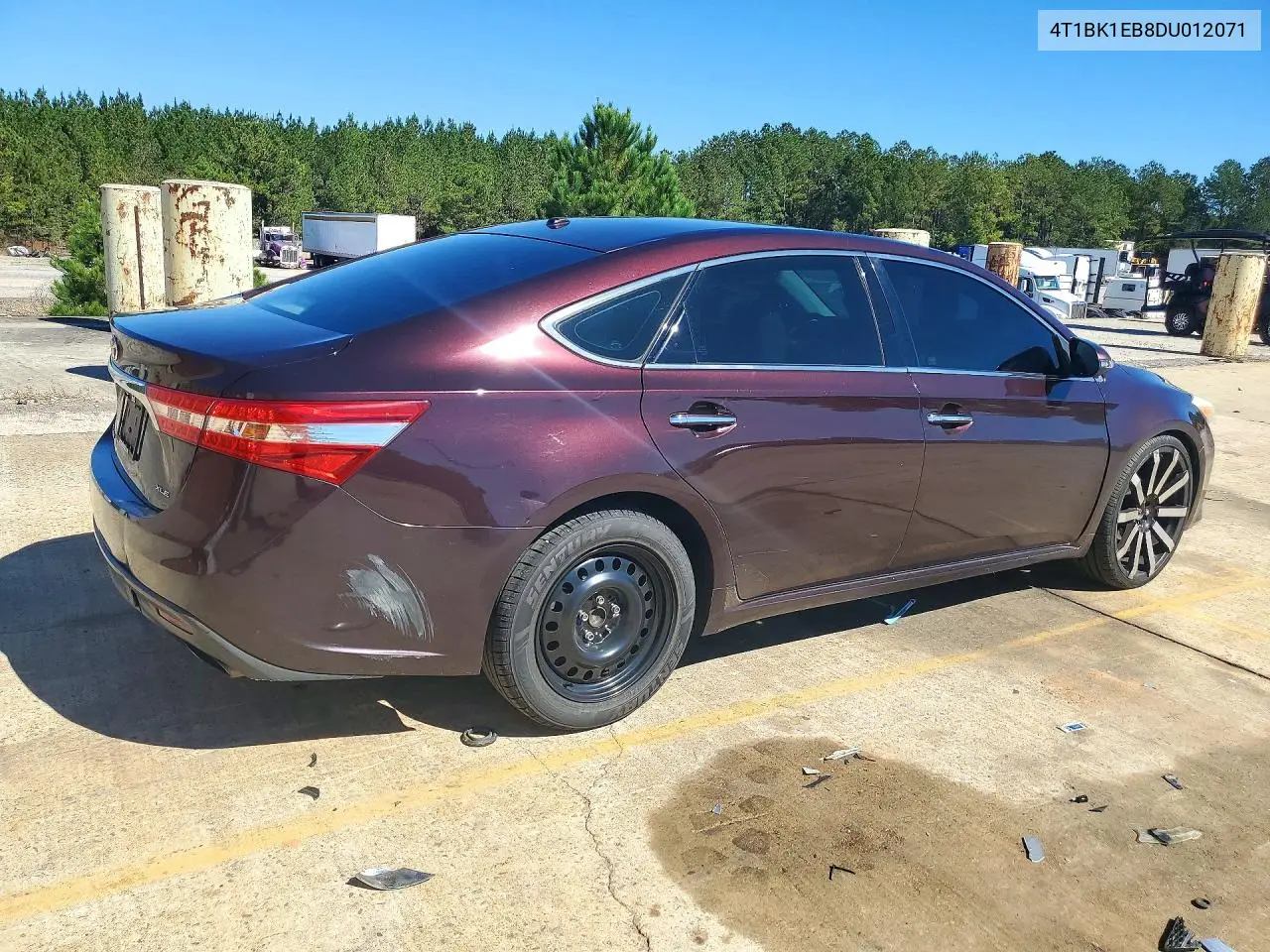 2013 TOYOTA AVALON VIN 4T1BK1EB8DU012071 — фото 3