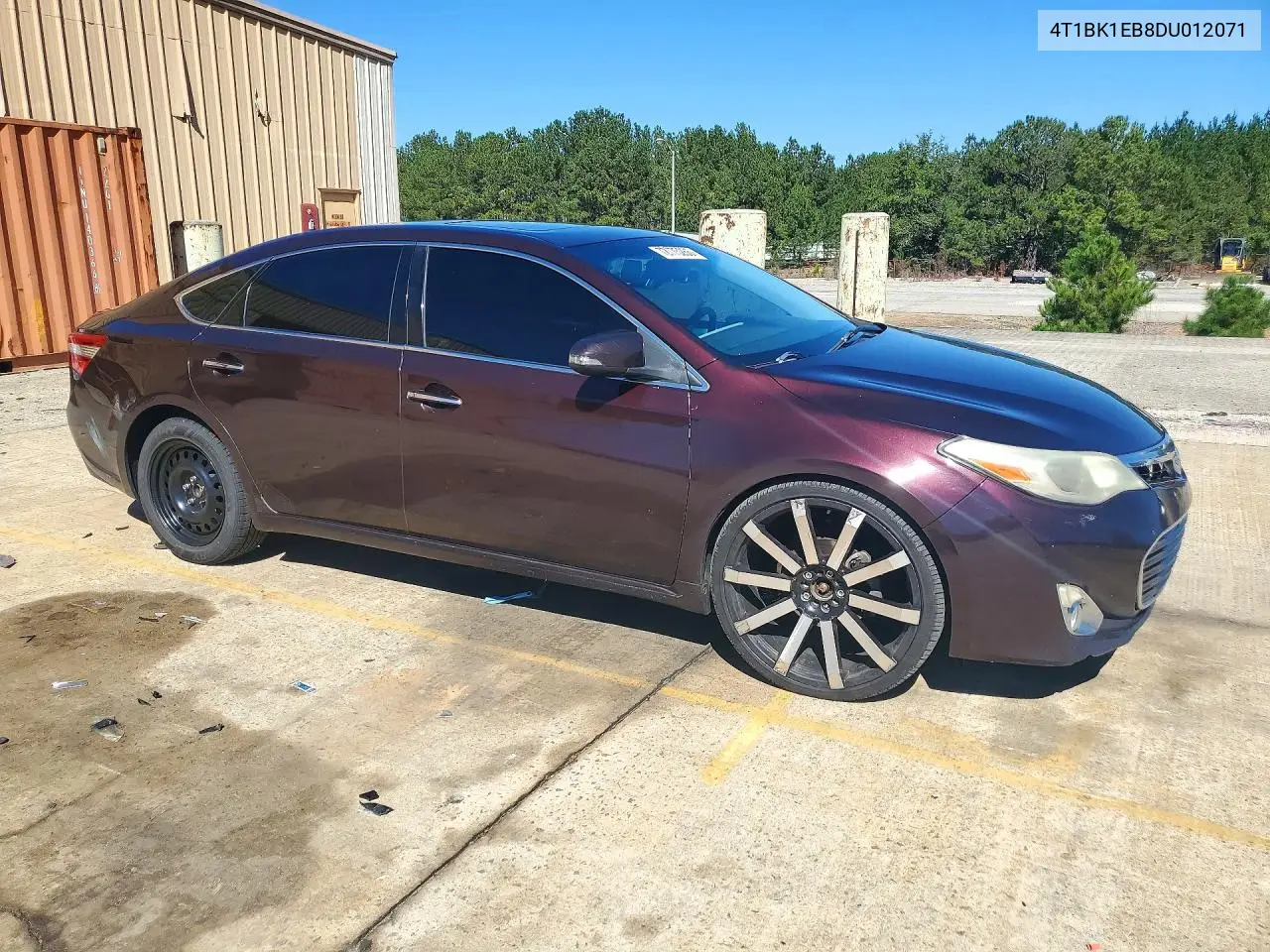 2013 TOYOTA AVALON VIN 4T1BK1EB8DU012071 — фото 4
