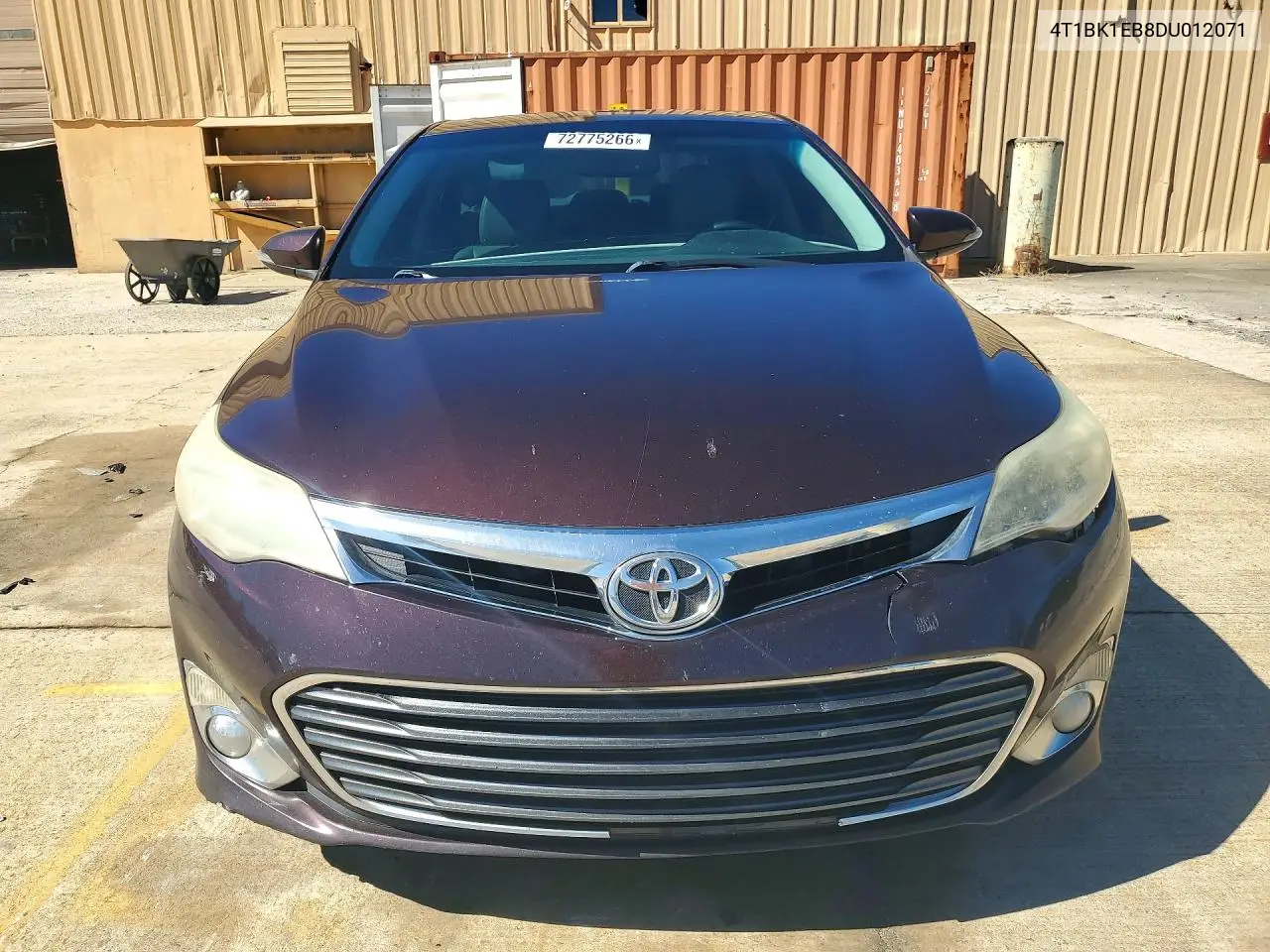2013 TOYOTA AVALON VIN 4T1BK1EB8DU012071 — фото 5