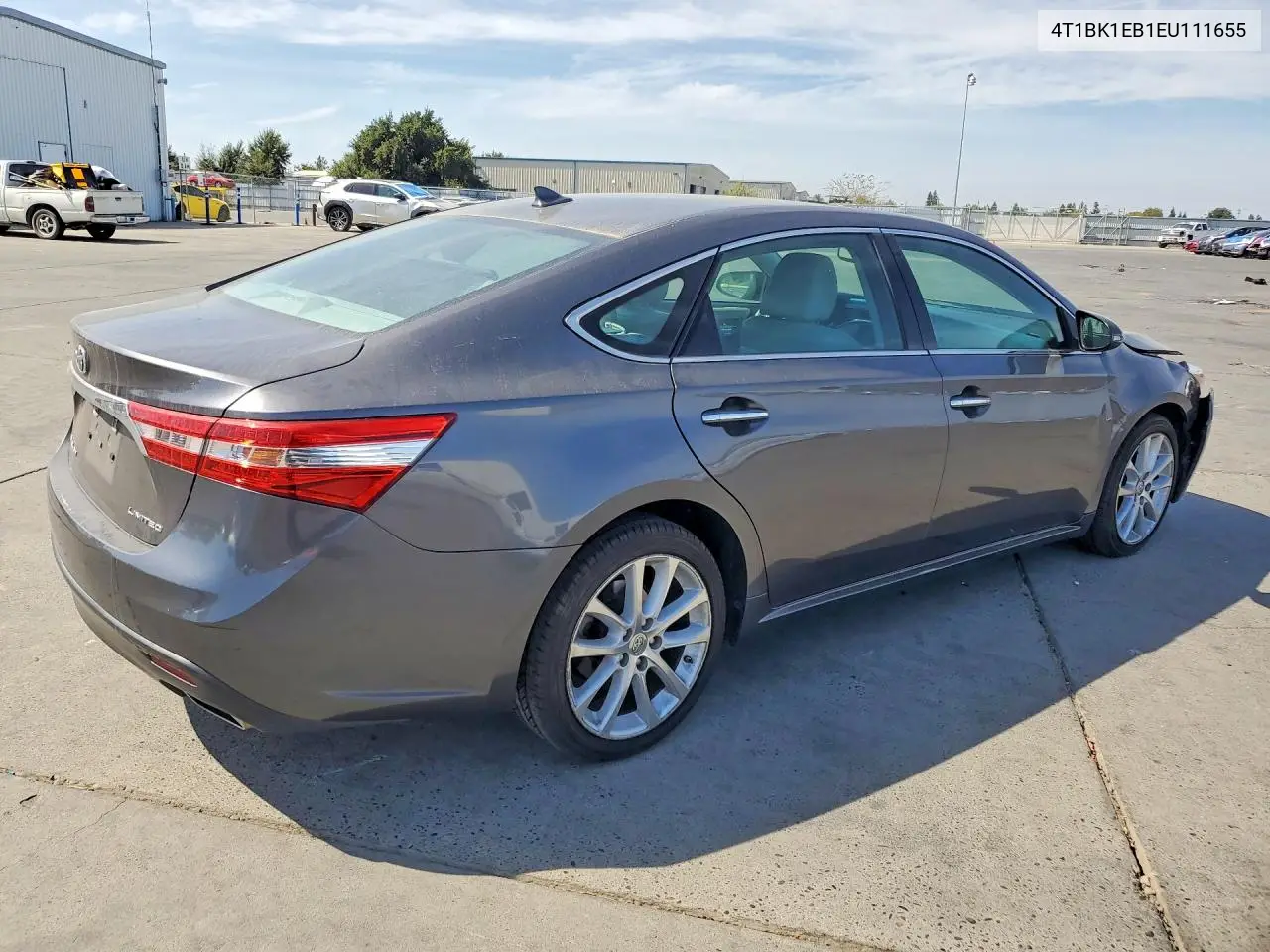 2014 TOYOTA AVALON VIN 4T1BK1EB1EU111655 — фото 3