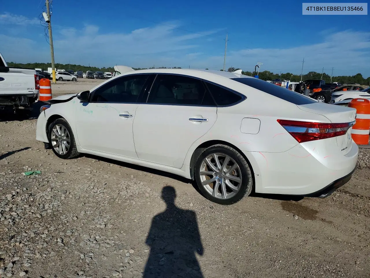 2014 TOYOTA AVALON VIN 4T1BK1EB8EU135466 — фото 2