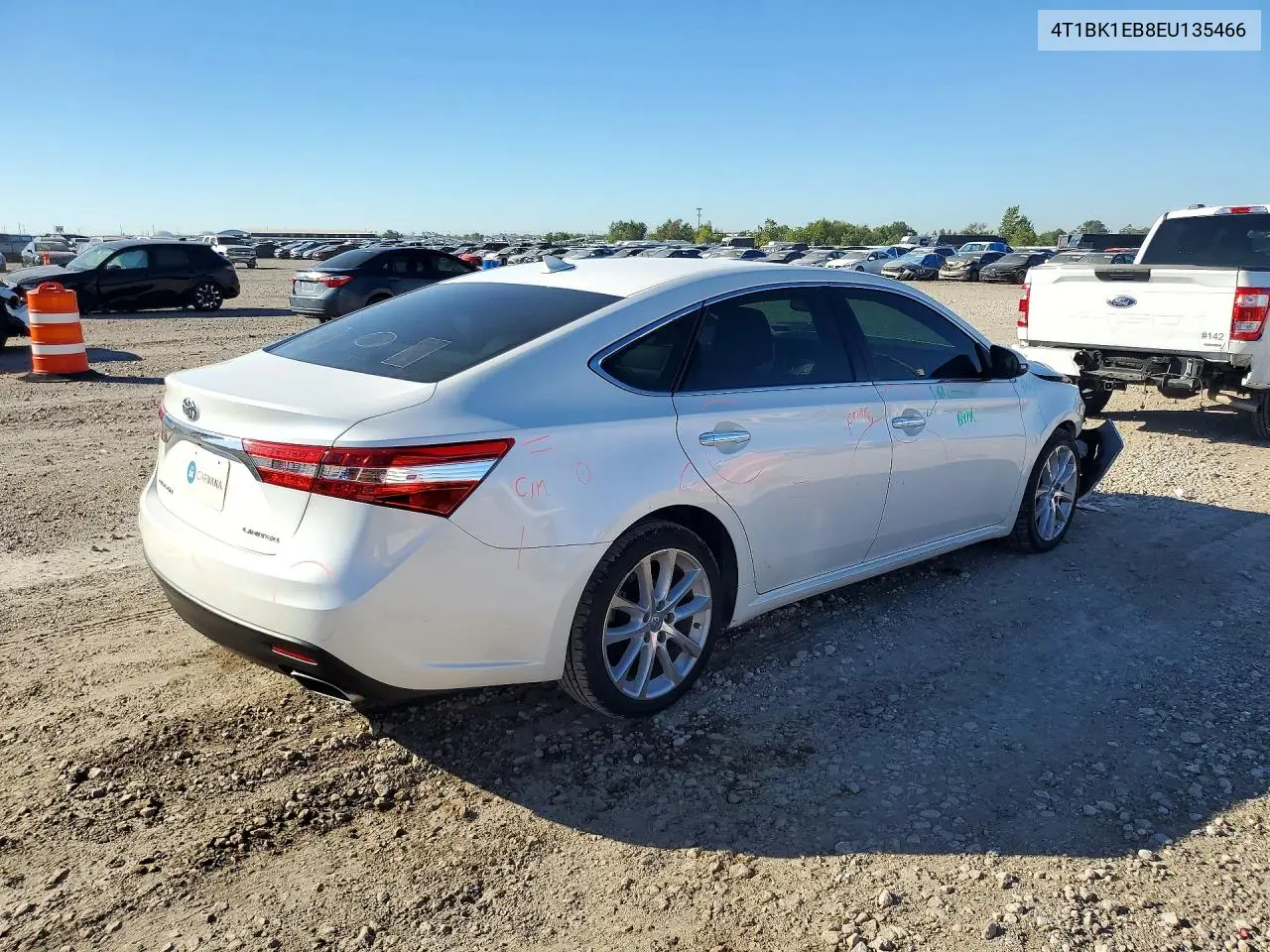 2014 TOYOTA AVALON VIN 4T1BK1EB8EU135466 — фото 3
