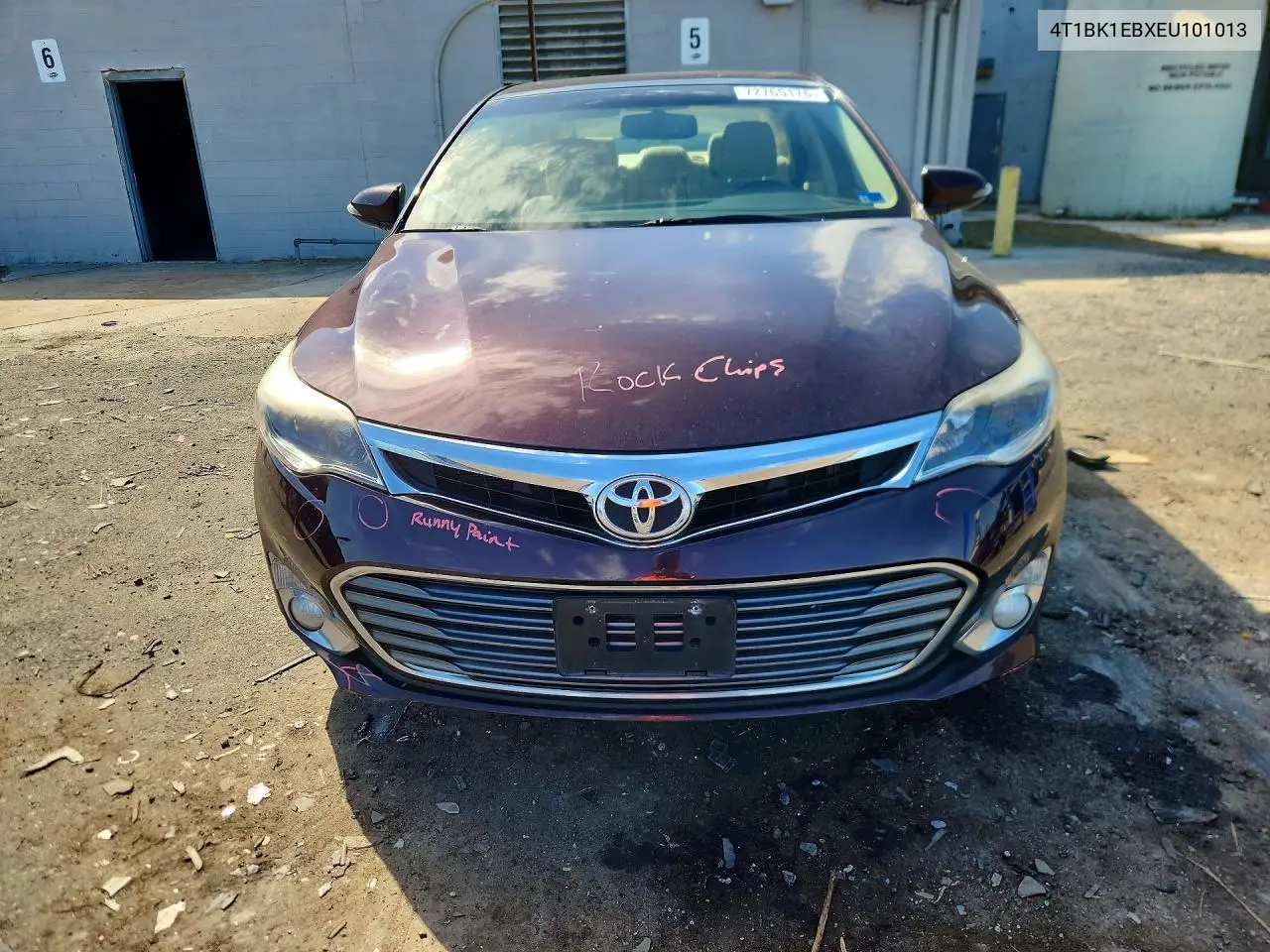 2014 TOYOTA AVALON VIN 4T1BK1EBXEU101013 — фото 5