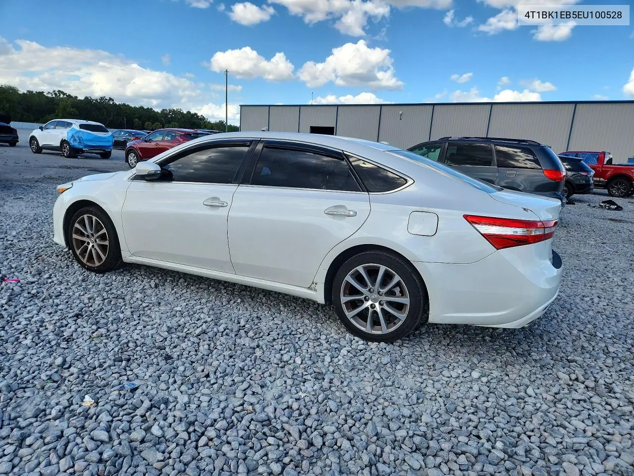 2014 TOYOTA AVALON VIN 4T1BK1EB5EU100528 — фото 2