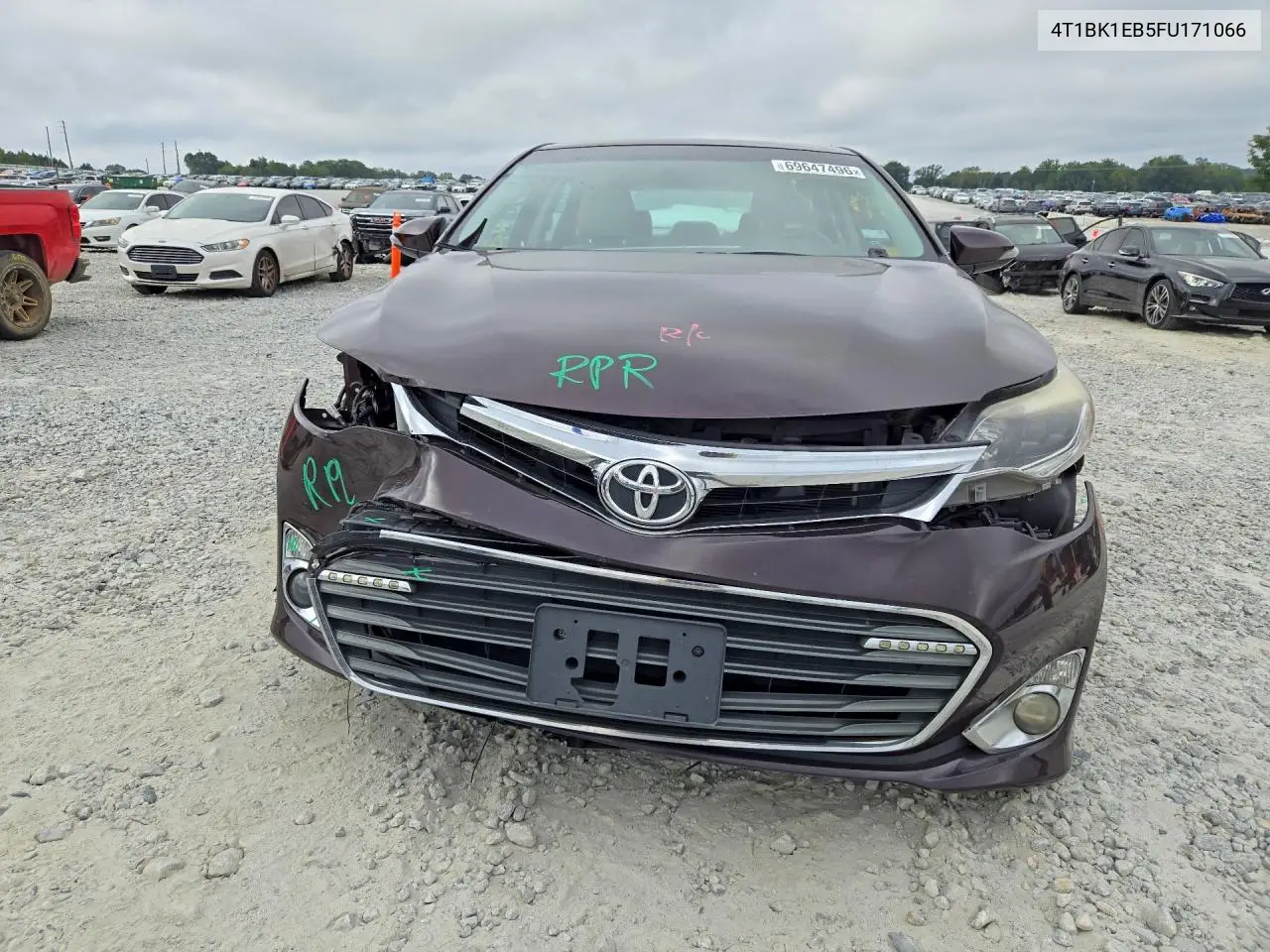 2015 TOYOTA AVALON VIN 4T1BK1EB5FU171066 — фото 5