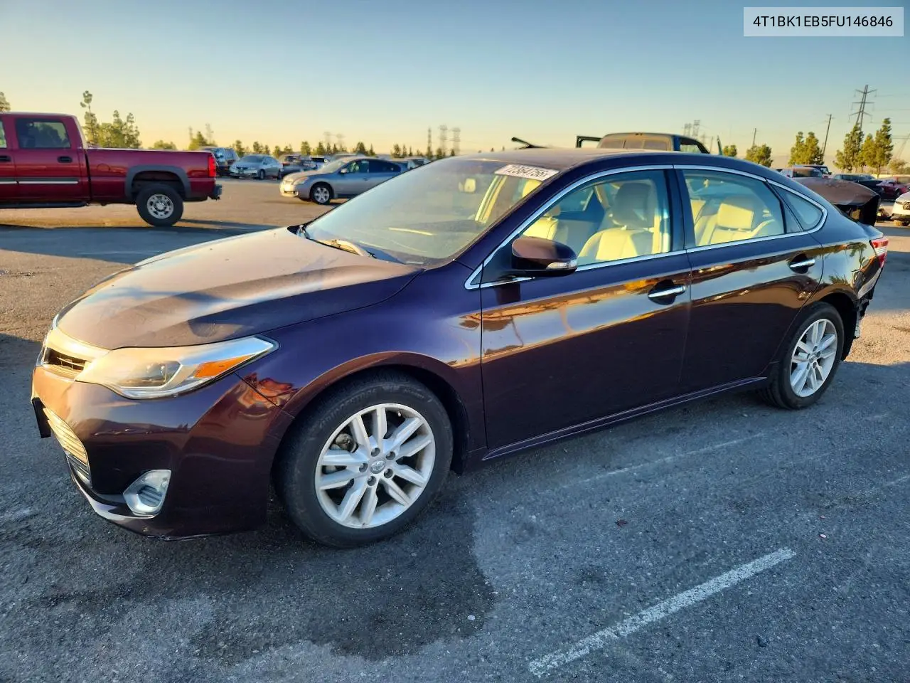 TOYOTA AVALON 2015, VIN 4T1BK1EB5FU146846