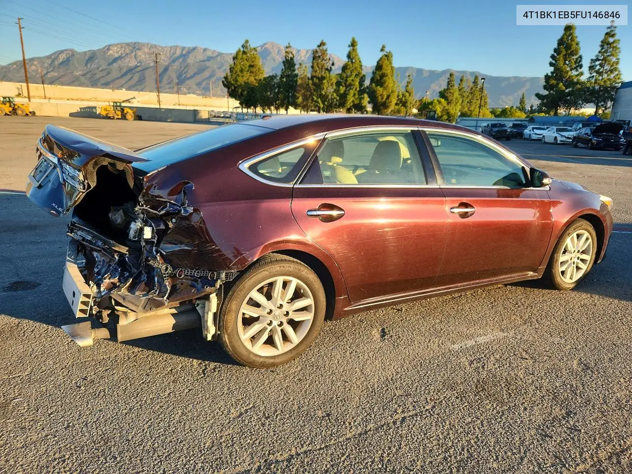 2015 TOYOTA AVALON VIN 4T1BK1EB5FU146846 — фото 3