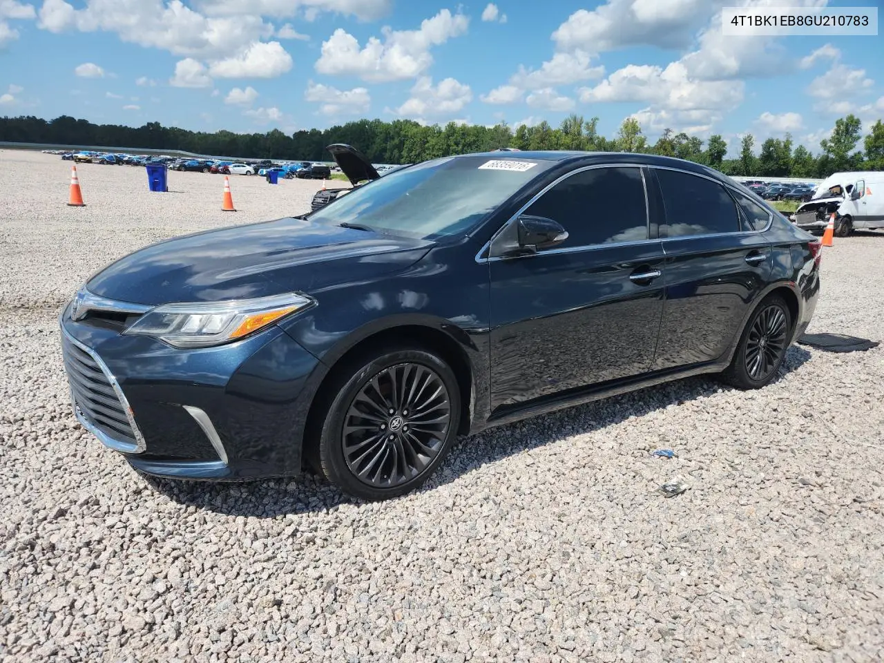 TOYOTA AVALON 2016, VIN 4T1BK1EB8GU210783
