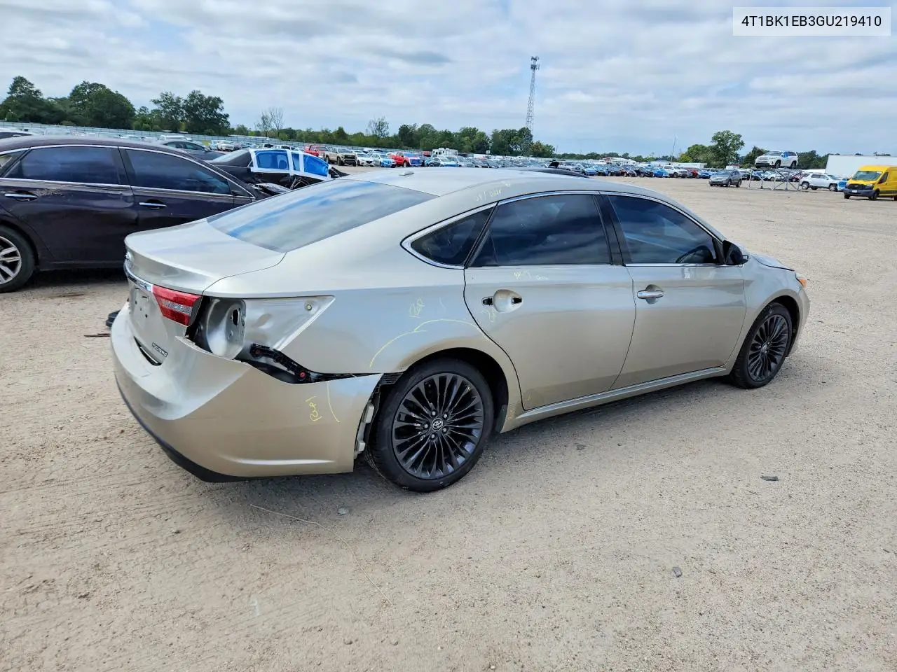 2016 TOYOTA AVALON VIN 4T1BK1EB3GU219410 — фото 3