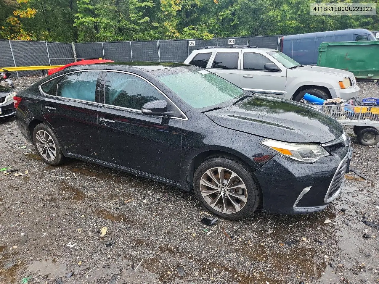 2016 TOYOTA AVALON VIN 4T1BK1EB0GU223222 — фото 4