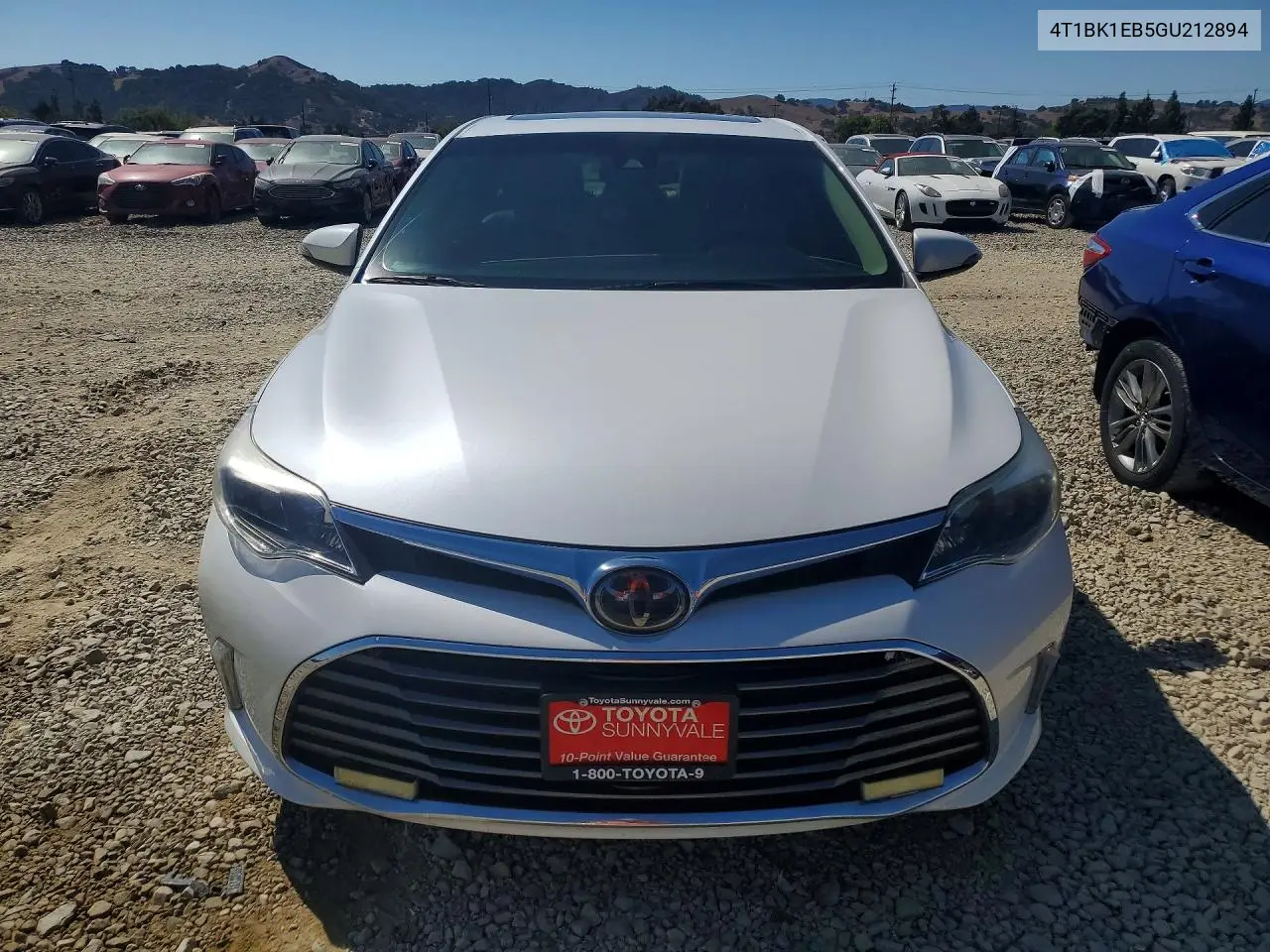 2016 TOYOTA AVALON VIN 4T1BK1EB5GU212894 — фото 5