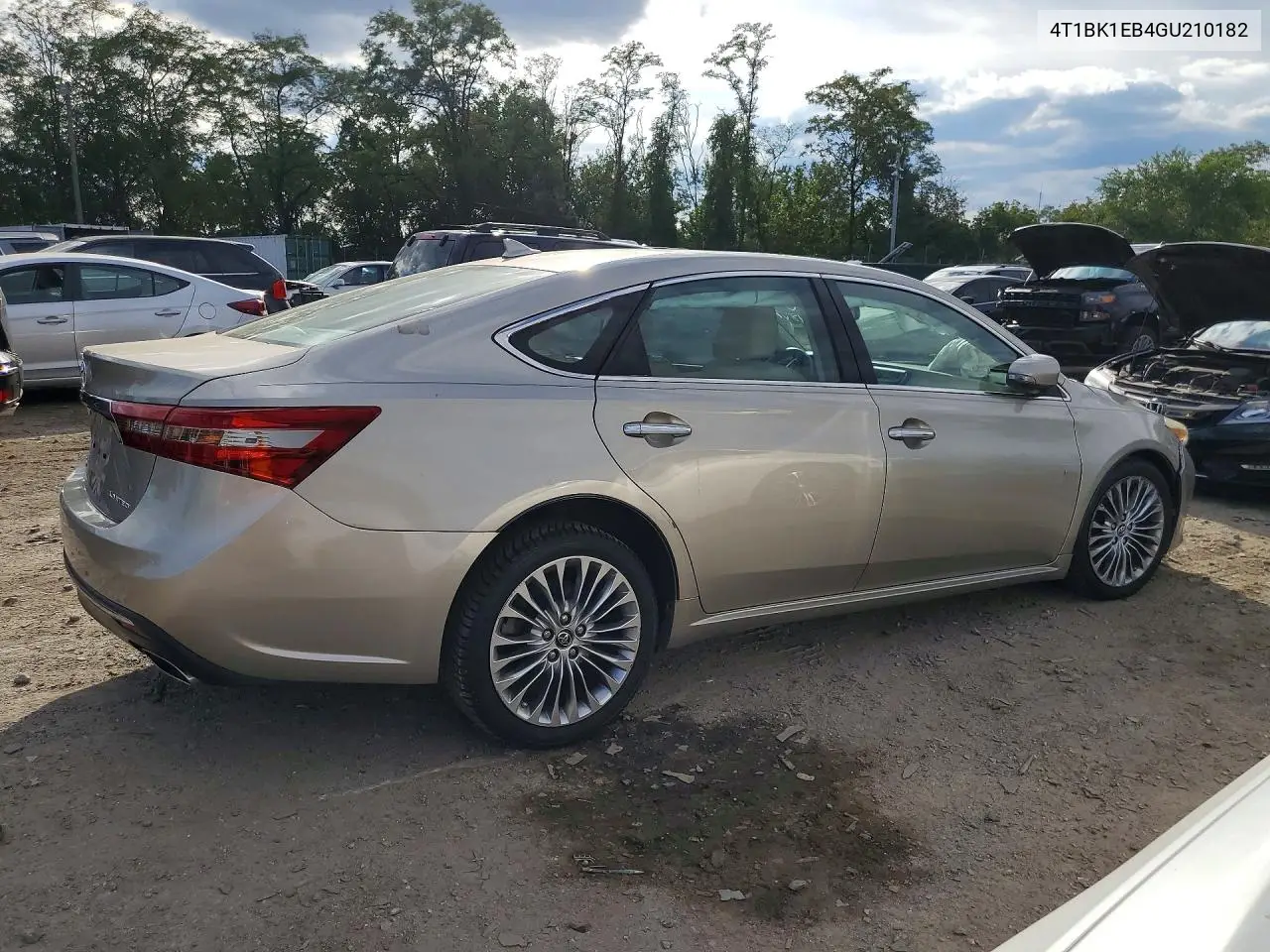 2016 TOYOTA AVALON VIN 4T1BK1EB4GU210182 — фото 3