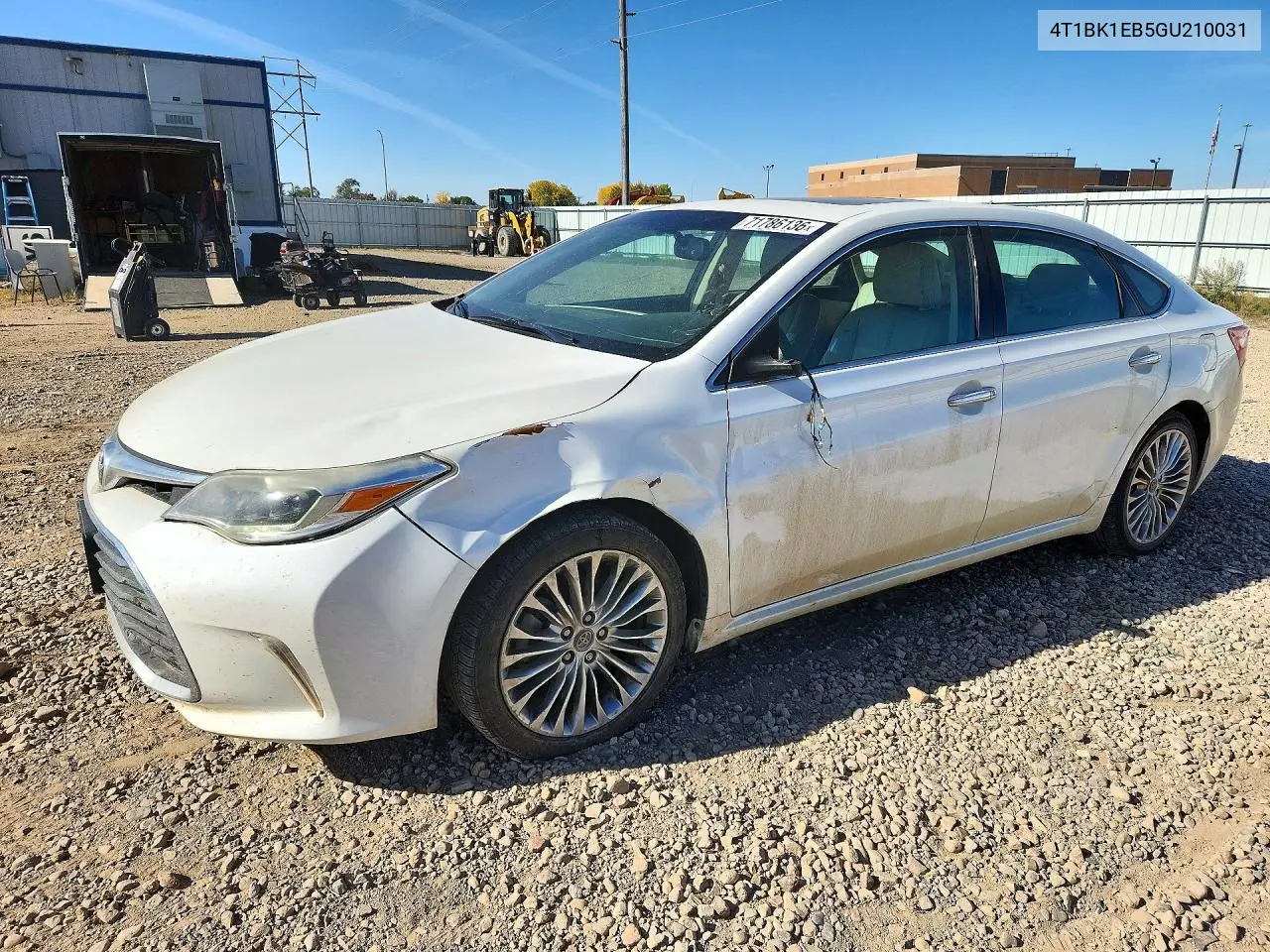 TOYOTA AVALON 2016, VIN 4T1BK1EB5GU210031