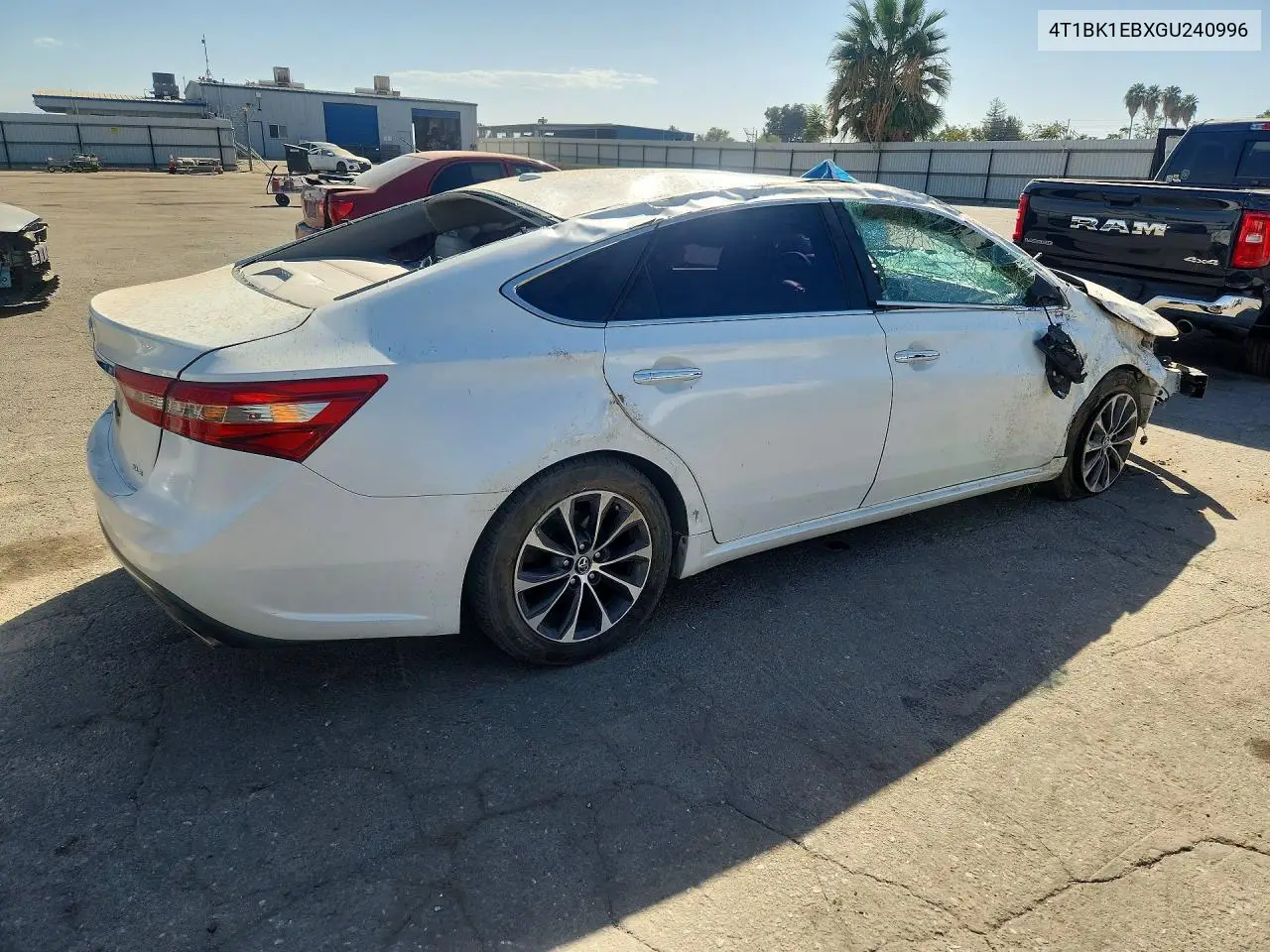 2016 TOYOTA AVALON VIN 4T1BK1EBXGU240996 — фото 3