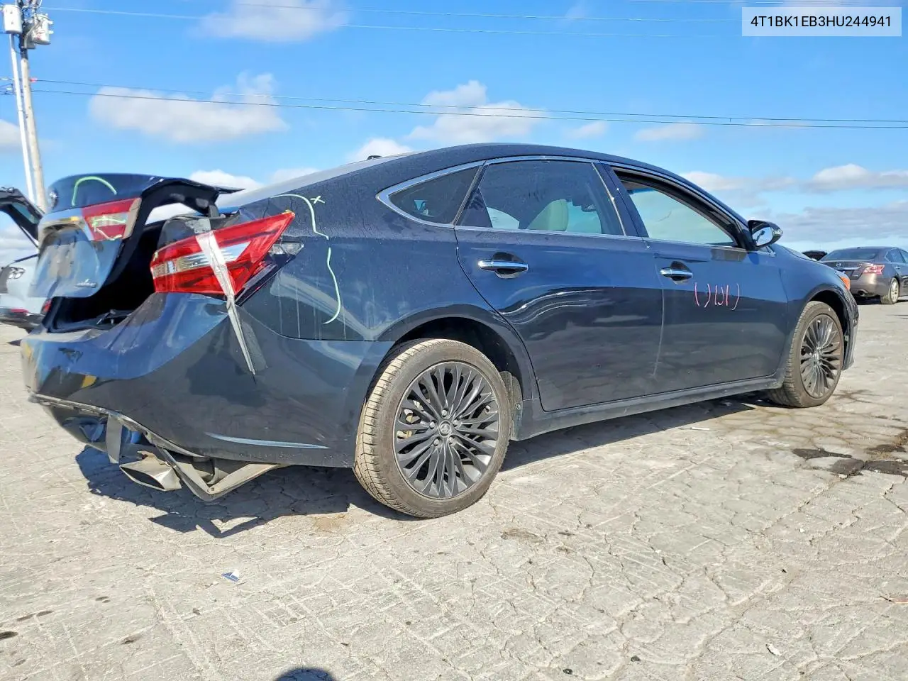 2017 TOYOTA AVALON VIN 4T1BK1EB3HU244941 — фото 3