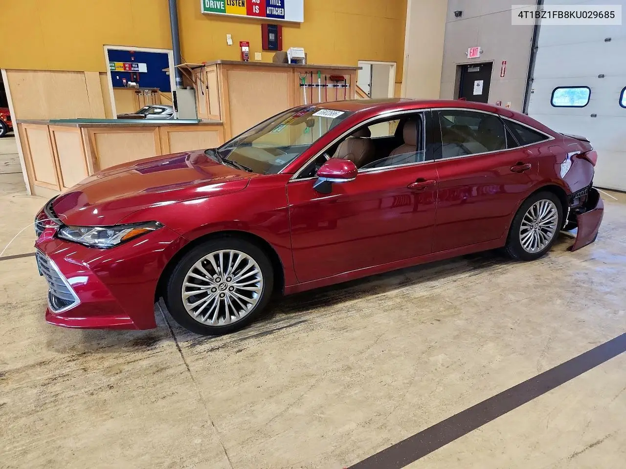 TOYOTA AVALON 2019, VIN 4T1BZ1FB8KU029685