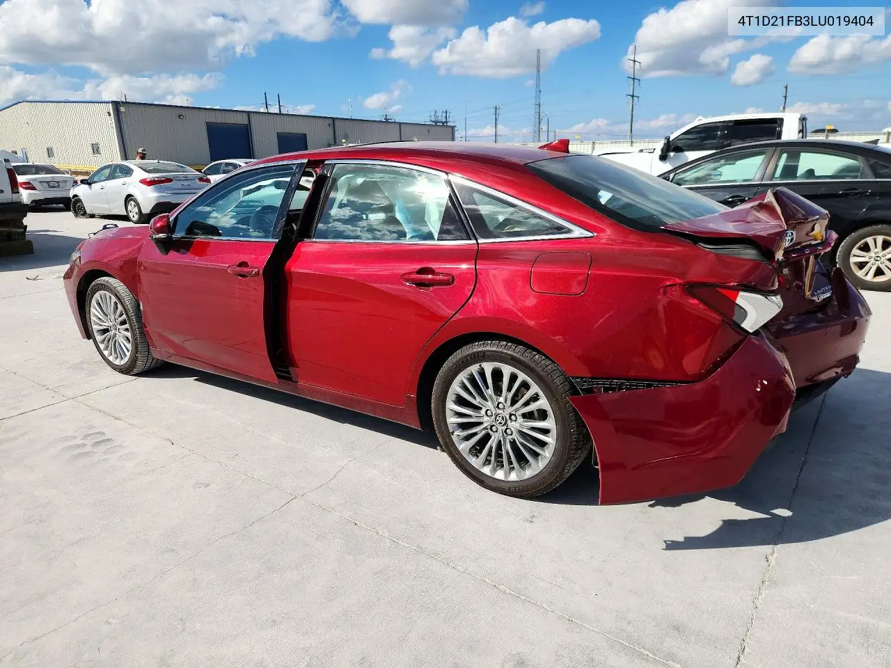 2020 TOYOTA AVALON VIN 4T1D21FB3LU019404 — фото 2