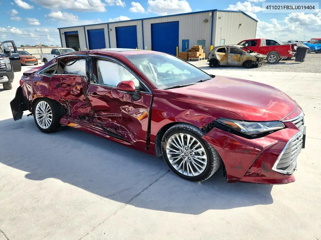 2020 TOYOTA AVALON VIN 4T1D21FB3LU019404 — фото 4