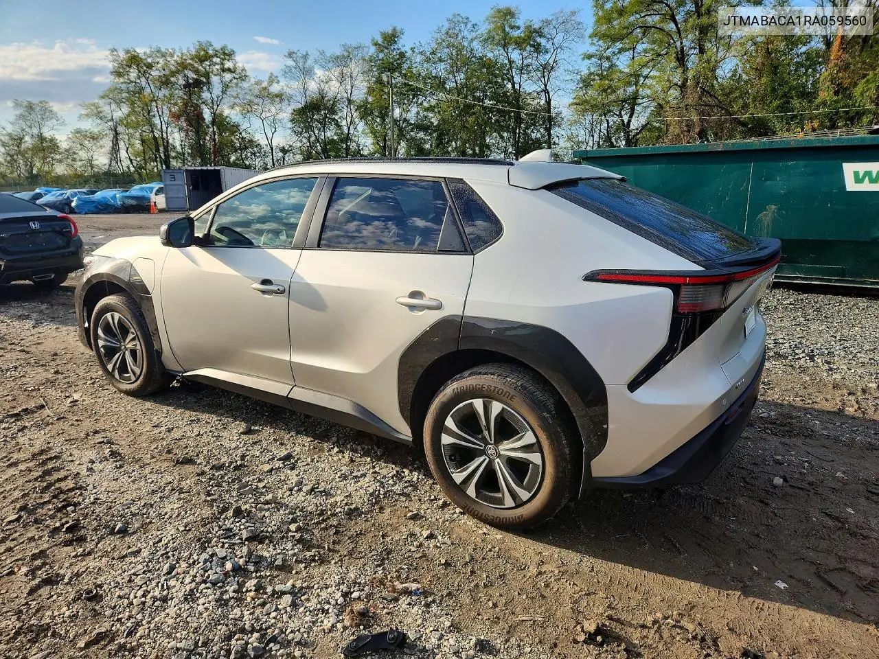 2024 TOYOTA BZ4X VIN JTMABACA1RA059560 — фото 2