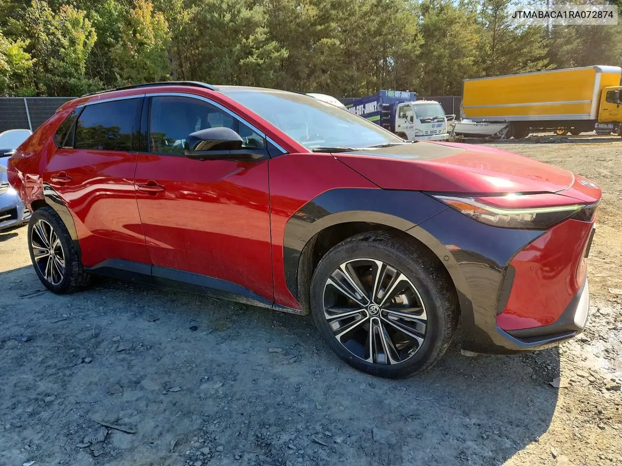 2024 TOYOTA BZ4X VIN JTMABACA1RA072874 — фото 4