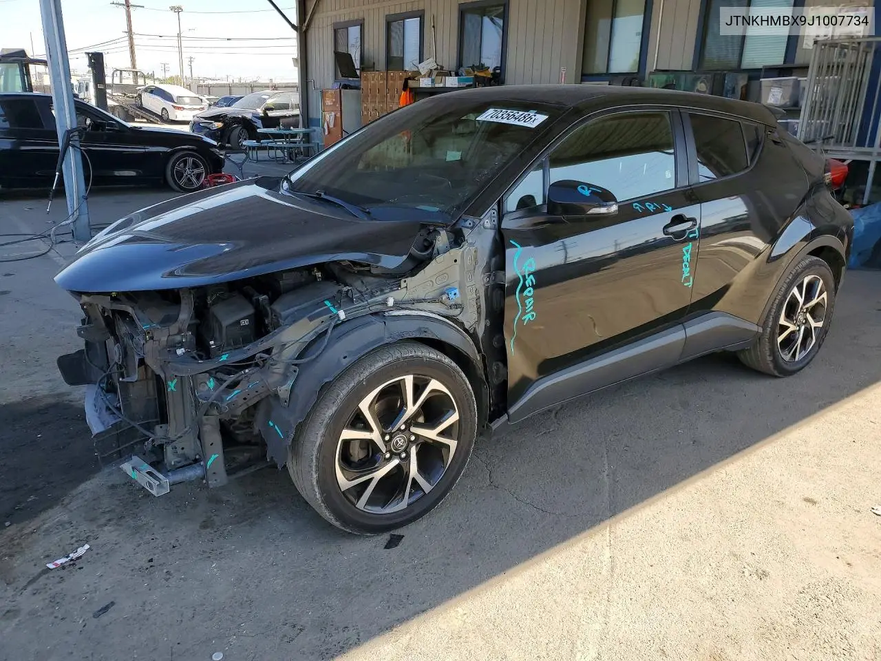 TOYOTA C-HR 2018, VIN JTNKHMBX9J1007734