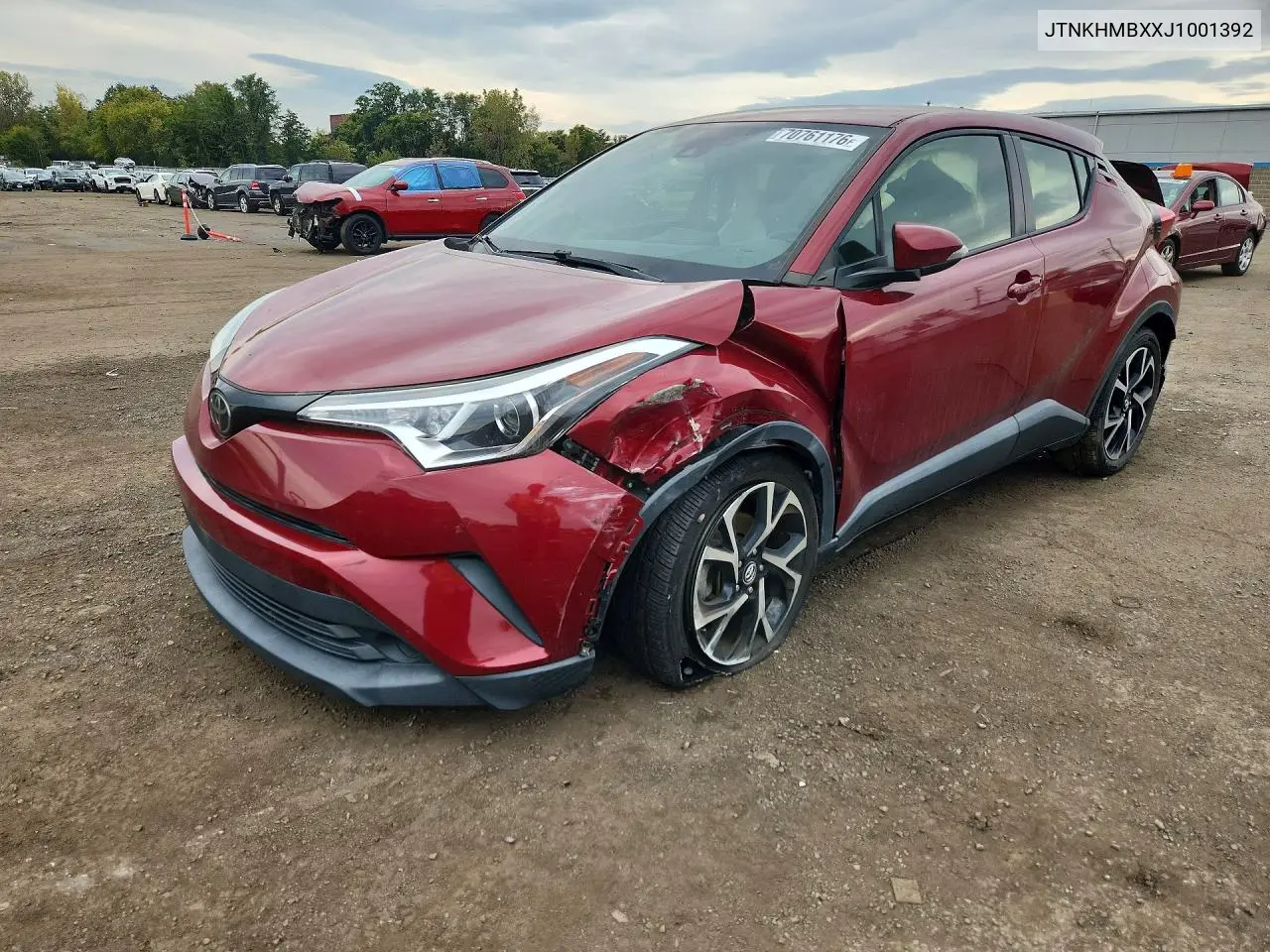 TOYOTA C-HR 2018, VIN JTNKHMBXXJ1001392