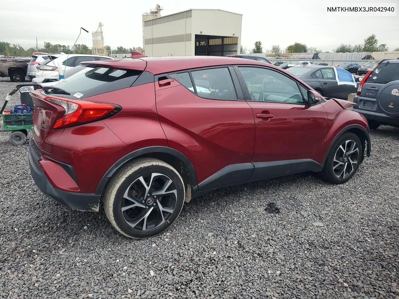 2018 TOYOTA C-HR VIN NMTKHMBX3JR042940 — фото 3