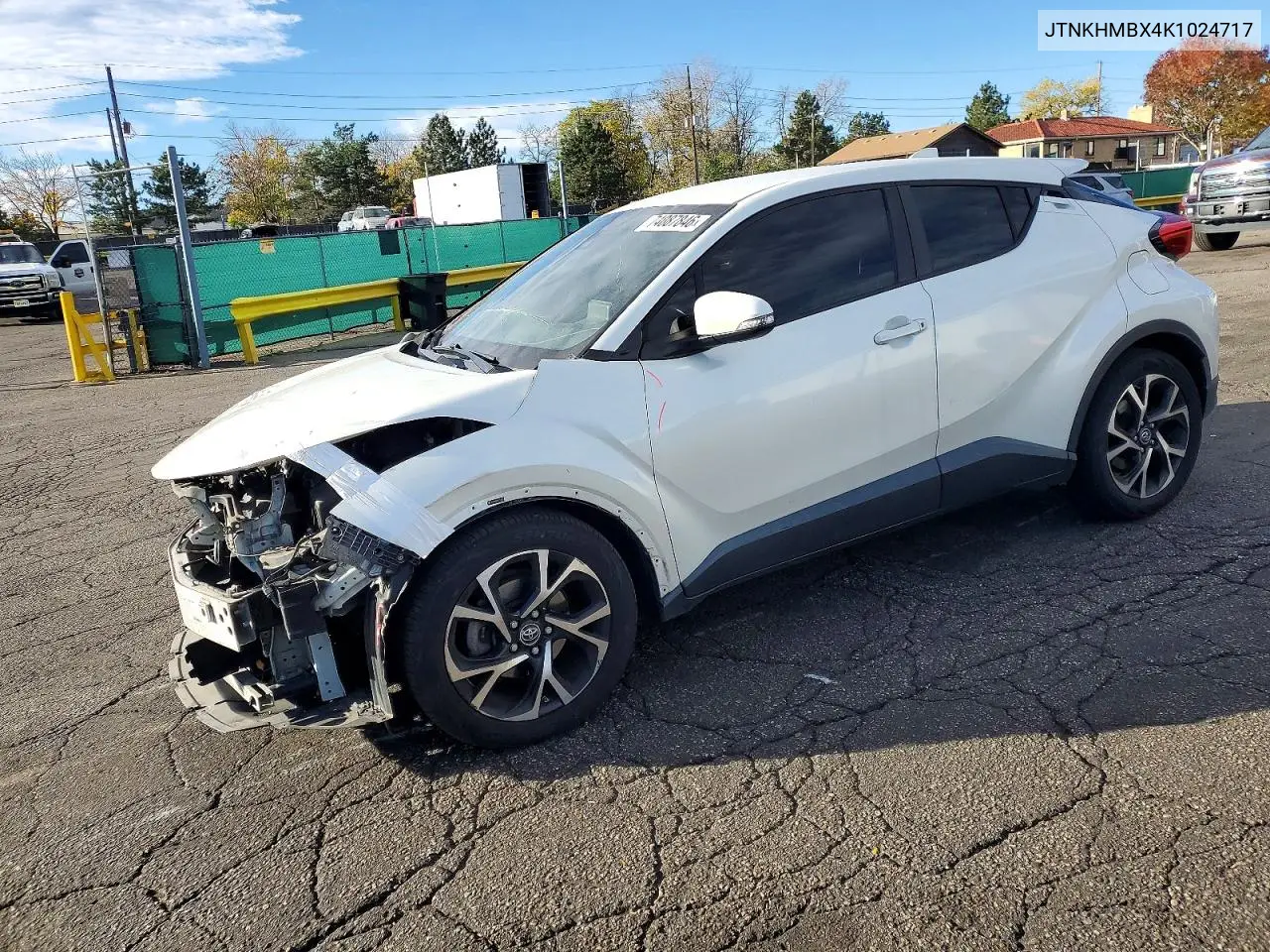 TOYOTA C-HR 2019, VIN JTNKHMBX4K1024717