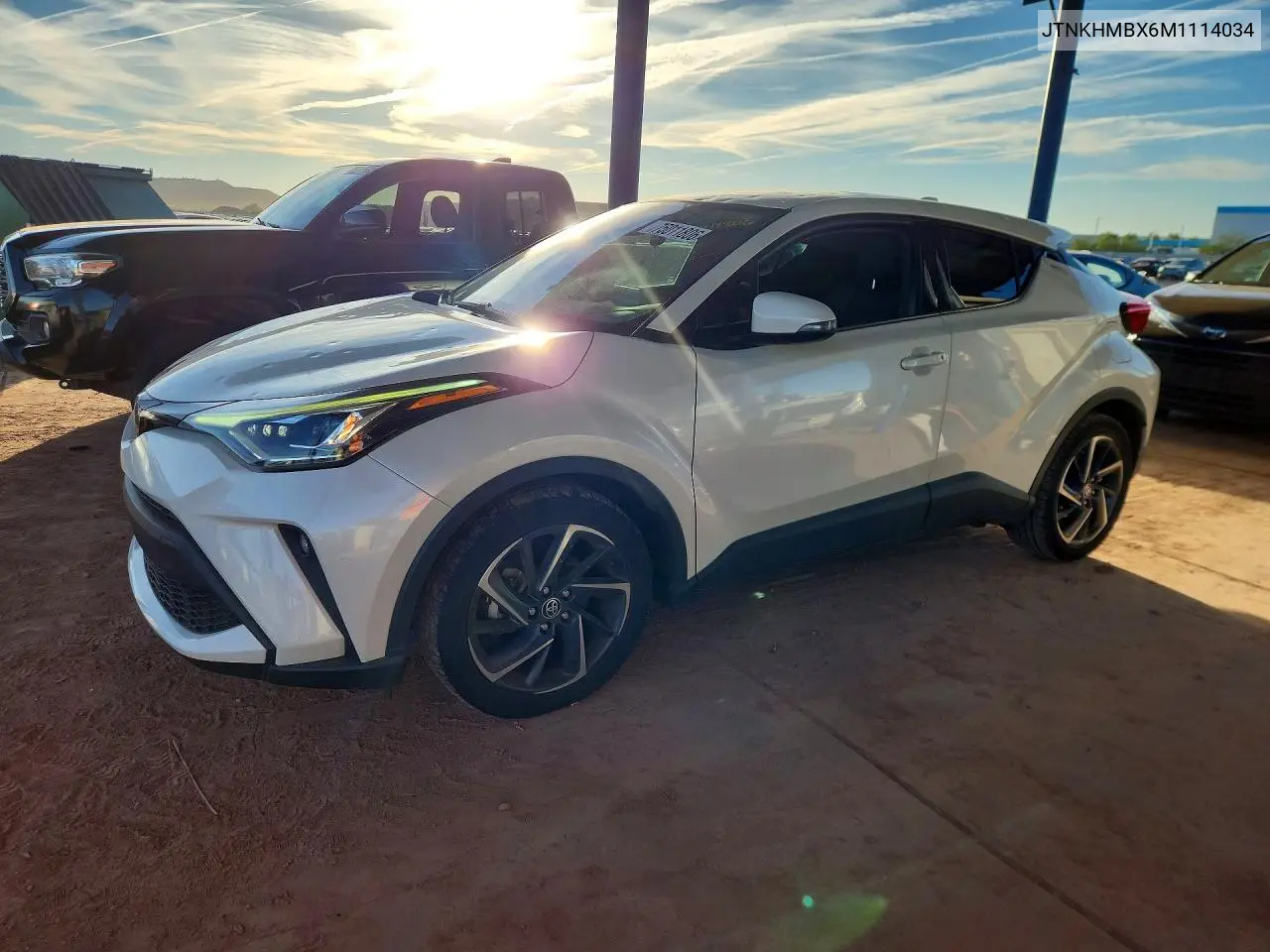 TOYOTA C-HR 2021, VIN JTNKHMBX6M1114034