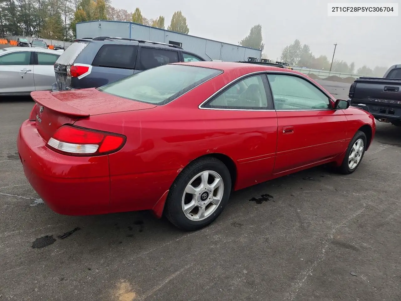 2000 TOYOTA CAMRY SOLARA VIN 2T1CF28P5YC306704 — фото 3